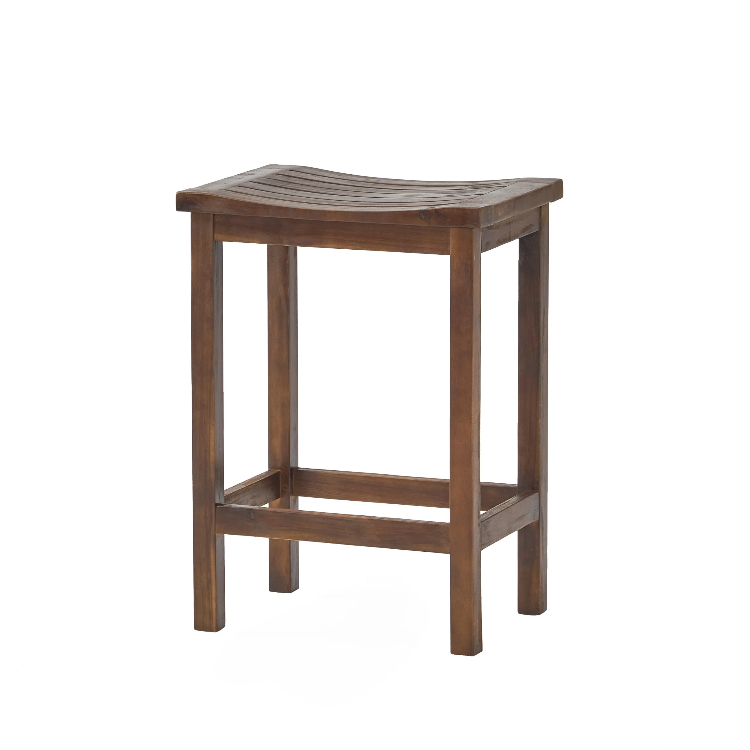Lantana Brown Mahogany 24-Inch Counter Stools (Set of 2) - furnishings