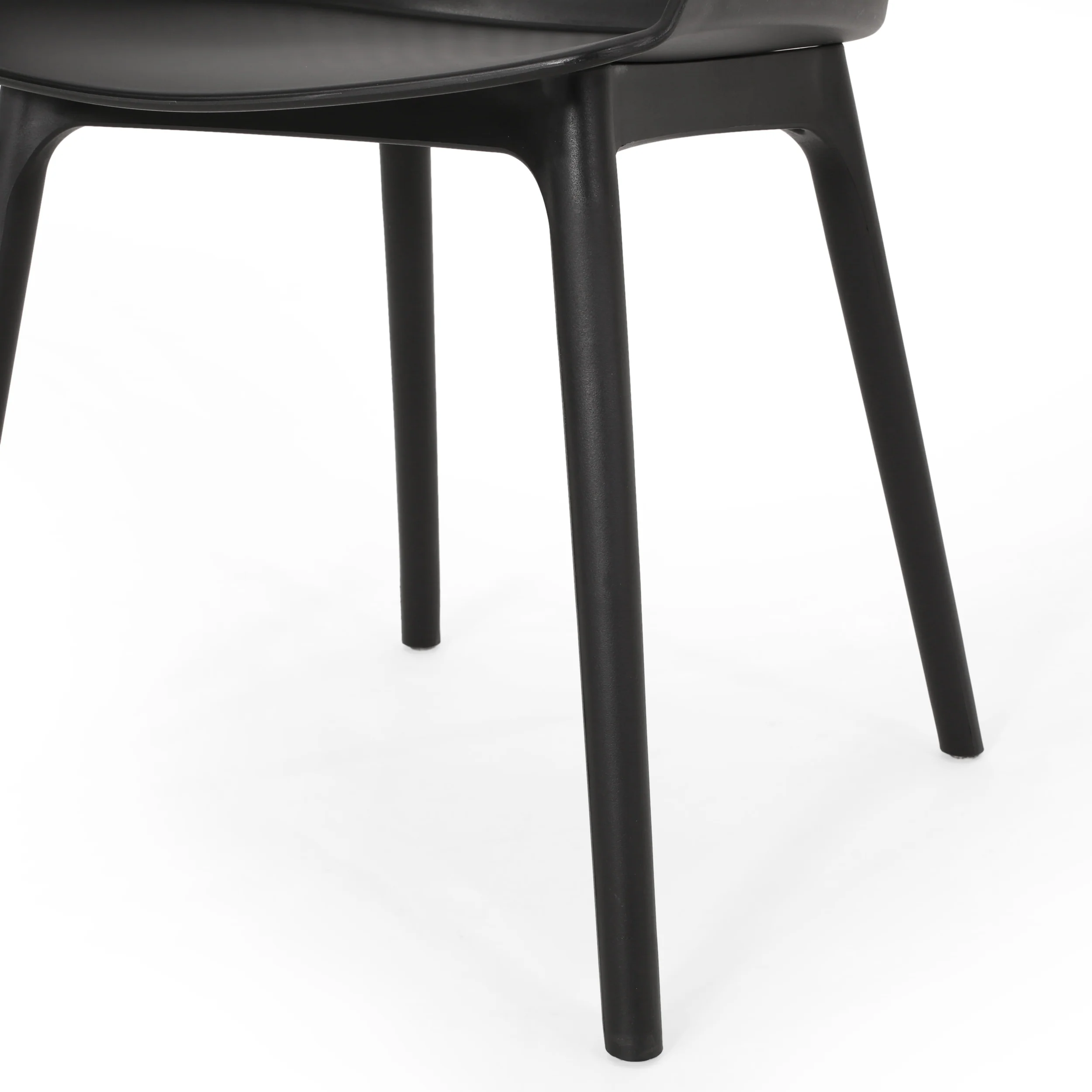 Flora Outdoor Wood and Resin 7 Piece Dining Set, Black and Teak - furnishings