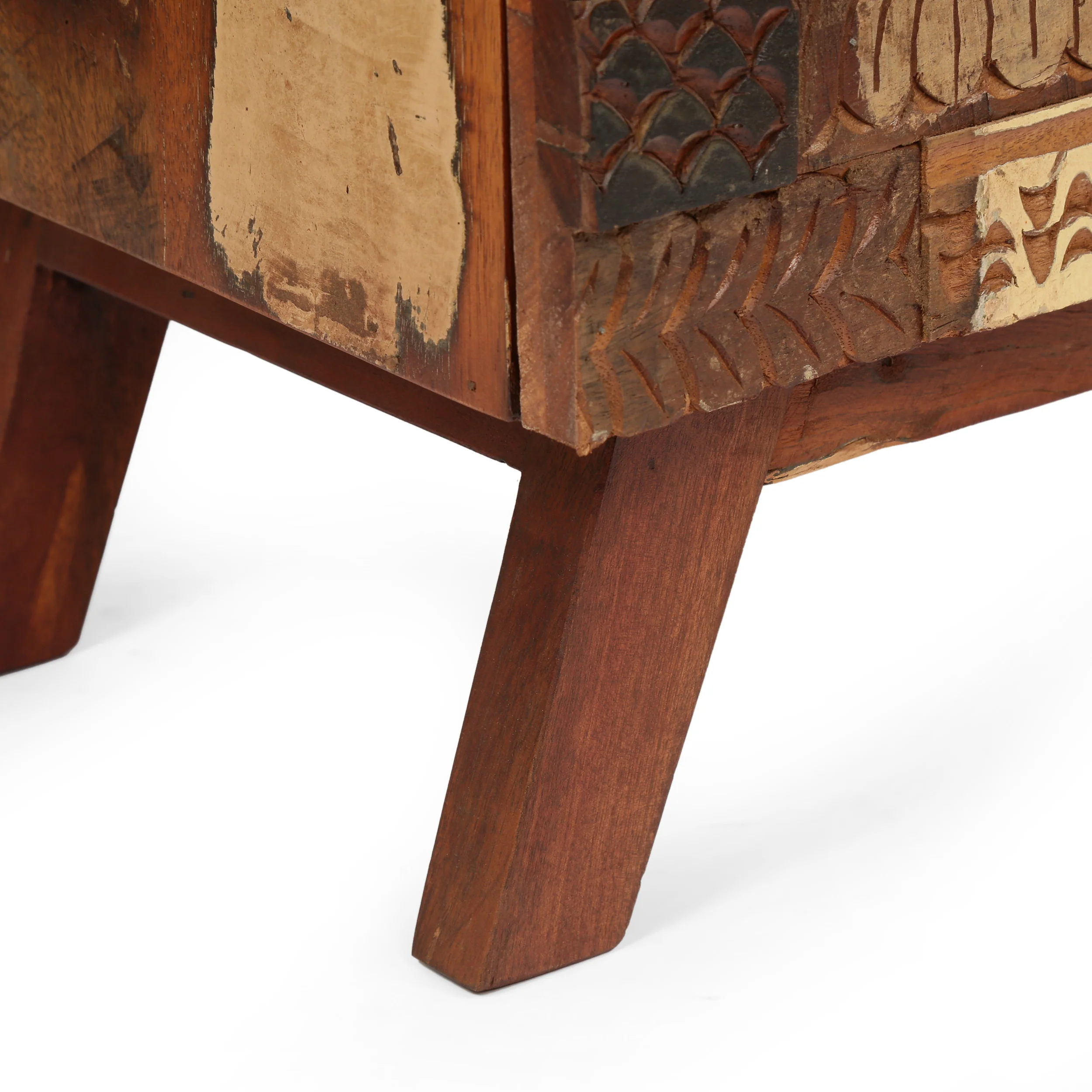 Adcock Handcrafted Boho 4 Drawer Wood Cabinet - furnishings
