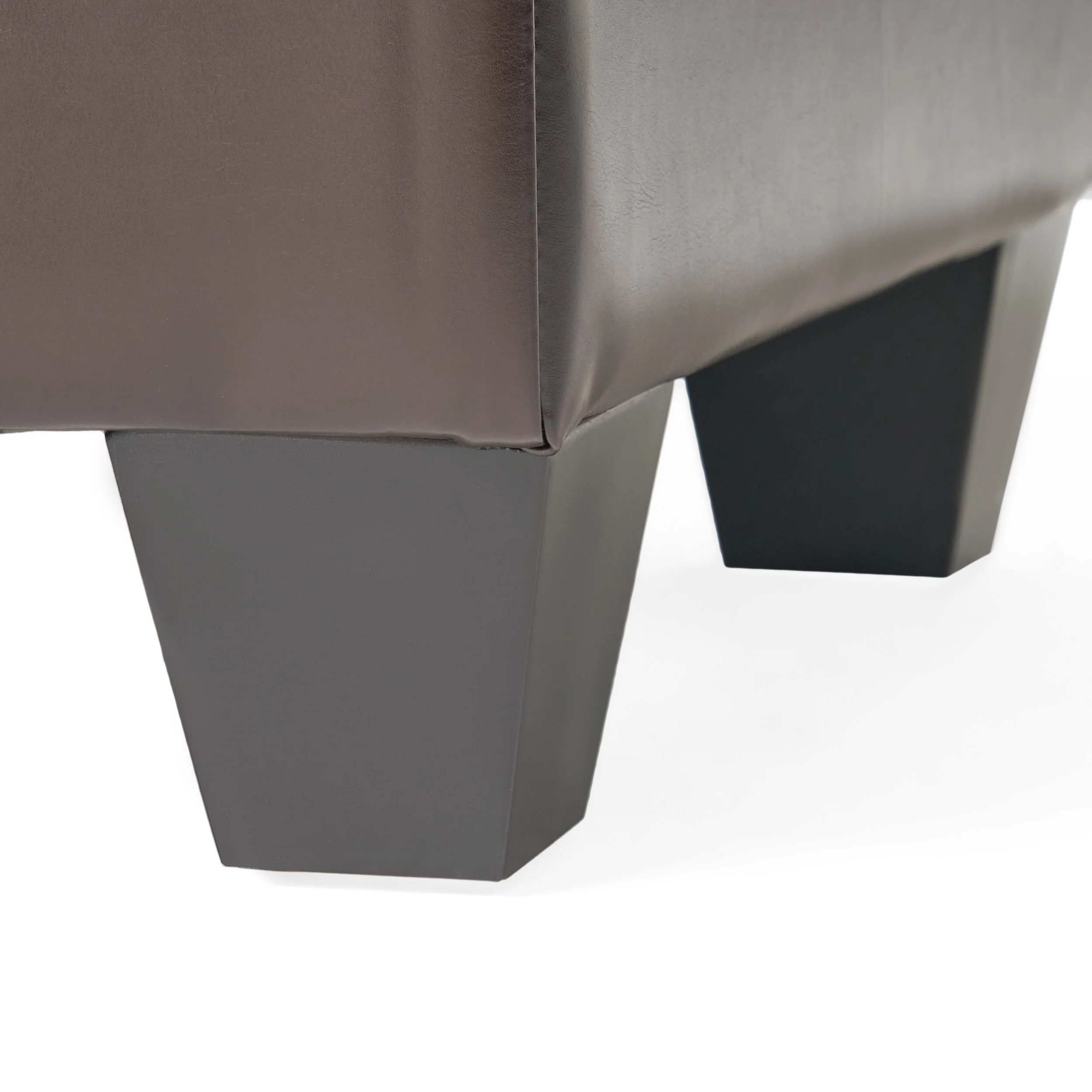 Murray Rectangle Double Flip Leather Storage Ottoman Coffee Table - furnishings