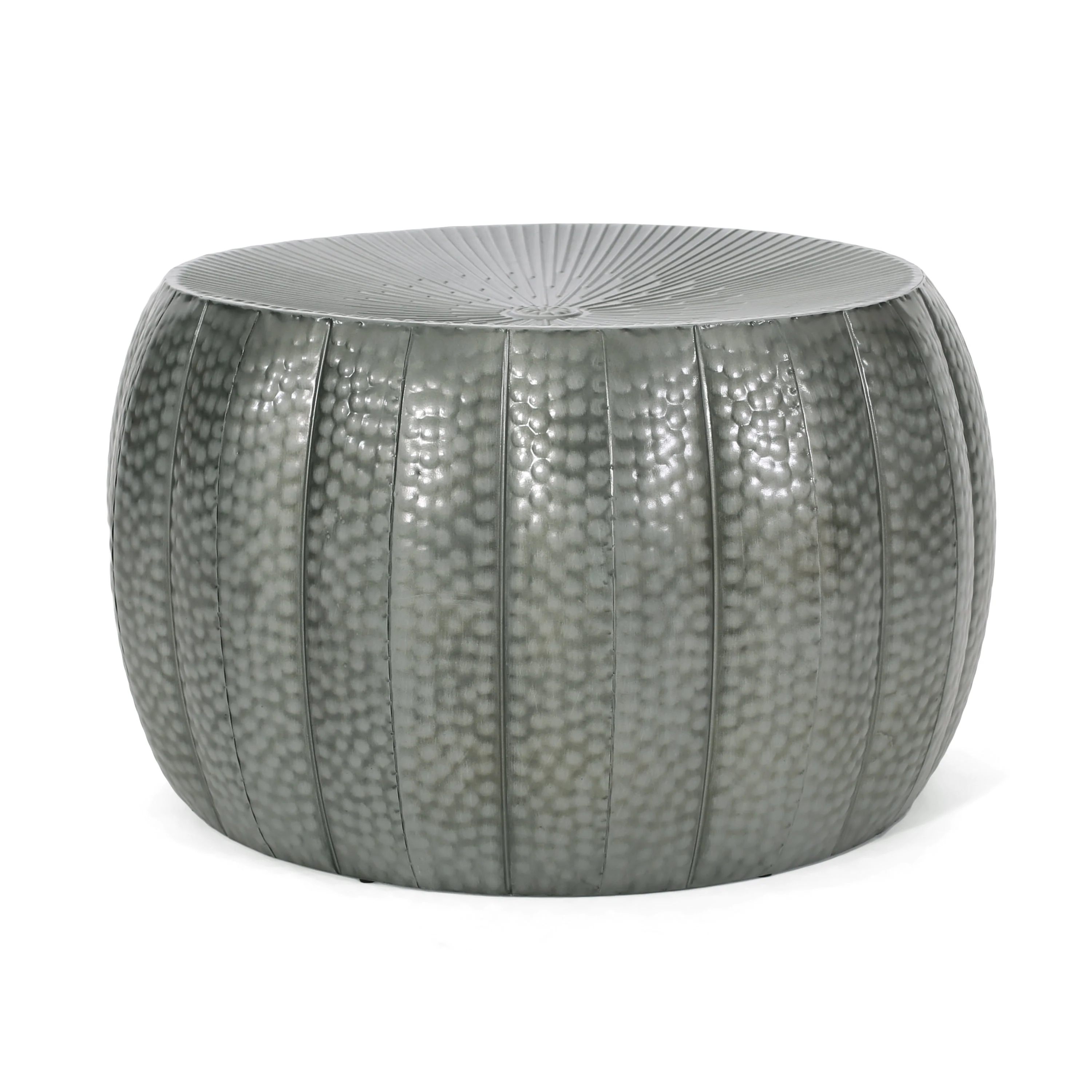 Perrotto Modern Iron Sunburst Pumpkin Coffee Table - furnishings