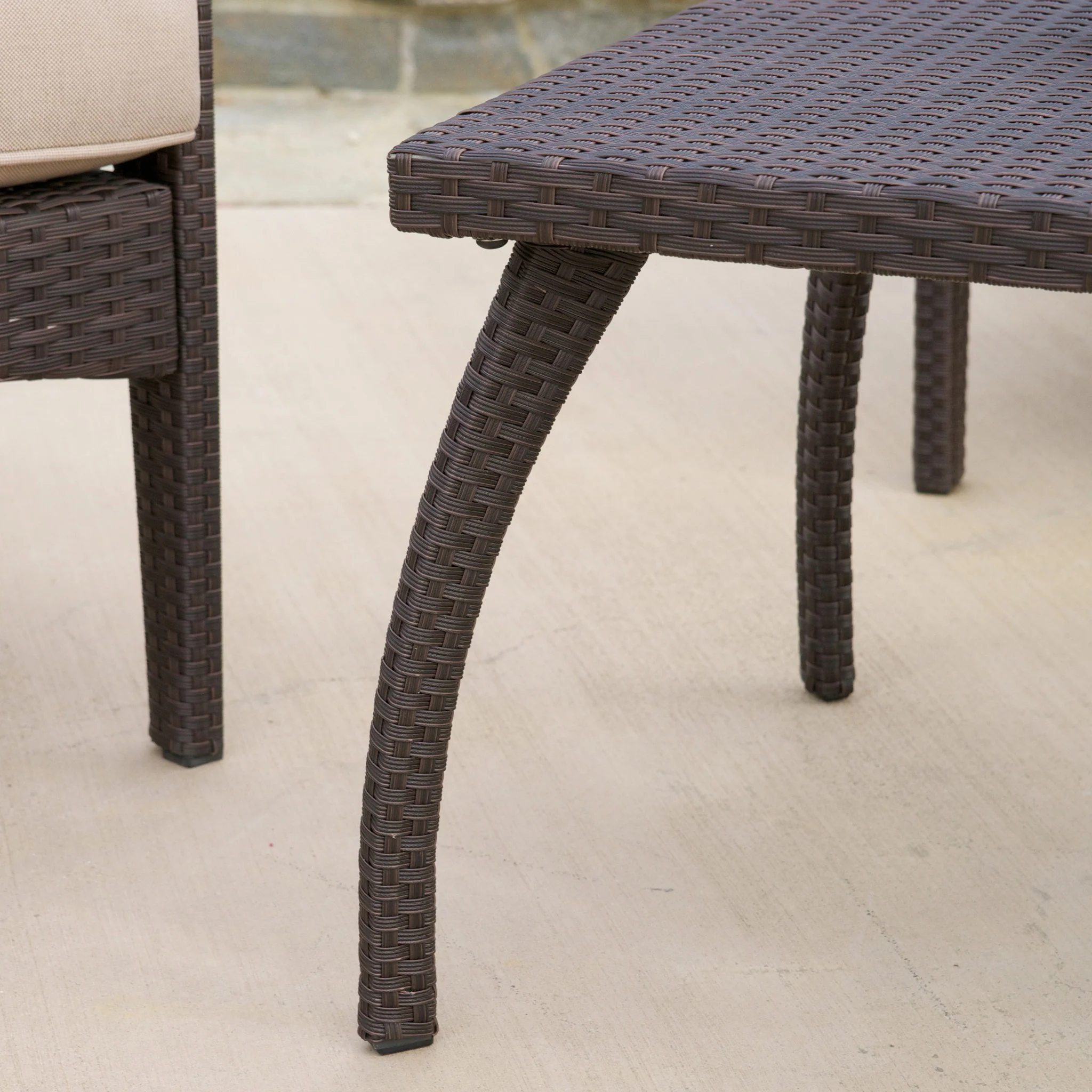 Voyage Outdoor Brown Wicker Sofa Set - furnishings