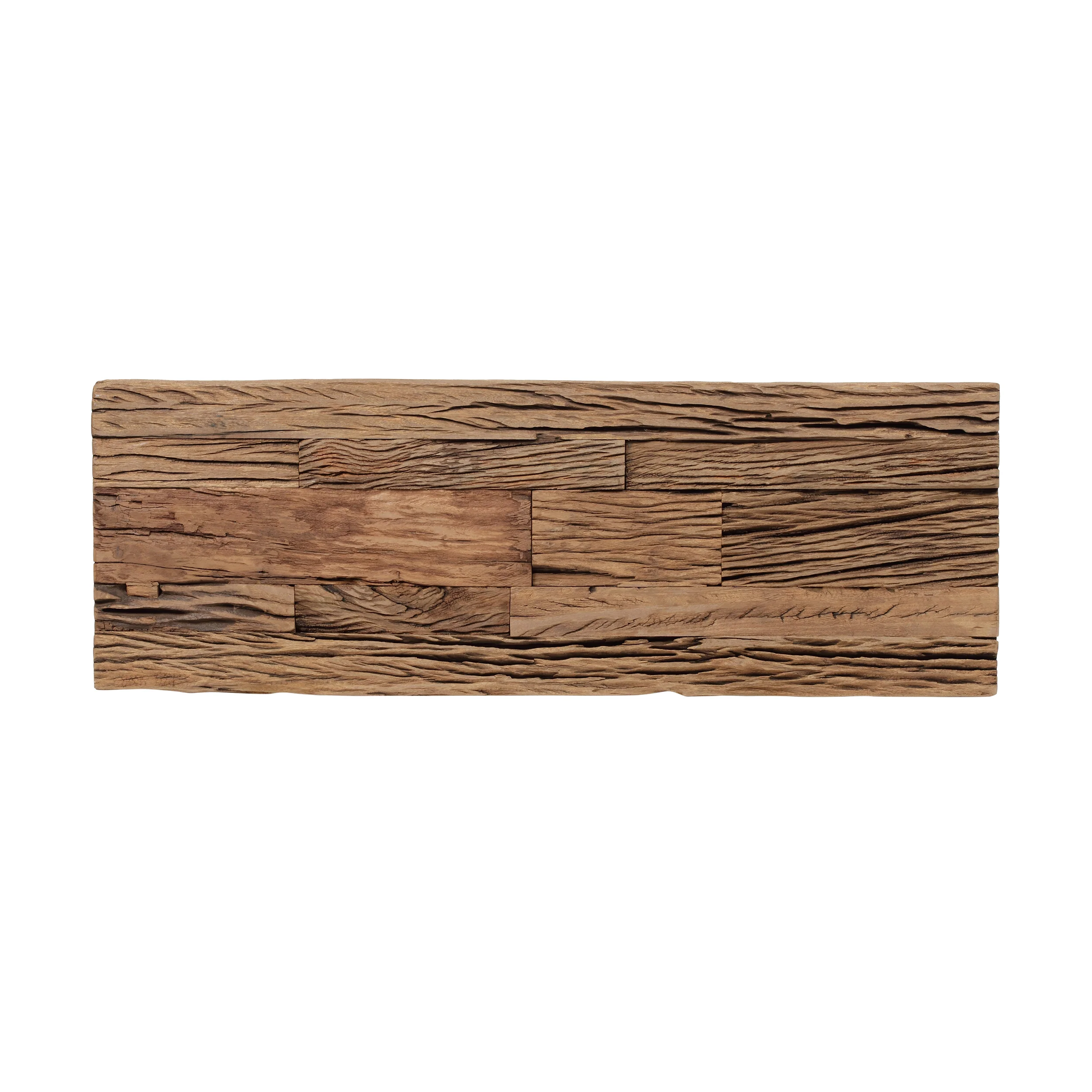 Breklyn Rustic Glam Console Table with Raw Wood Tabletop - furnishings
