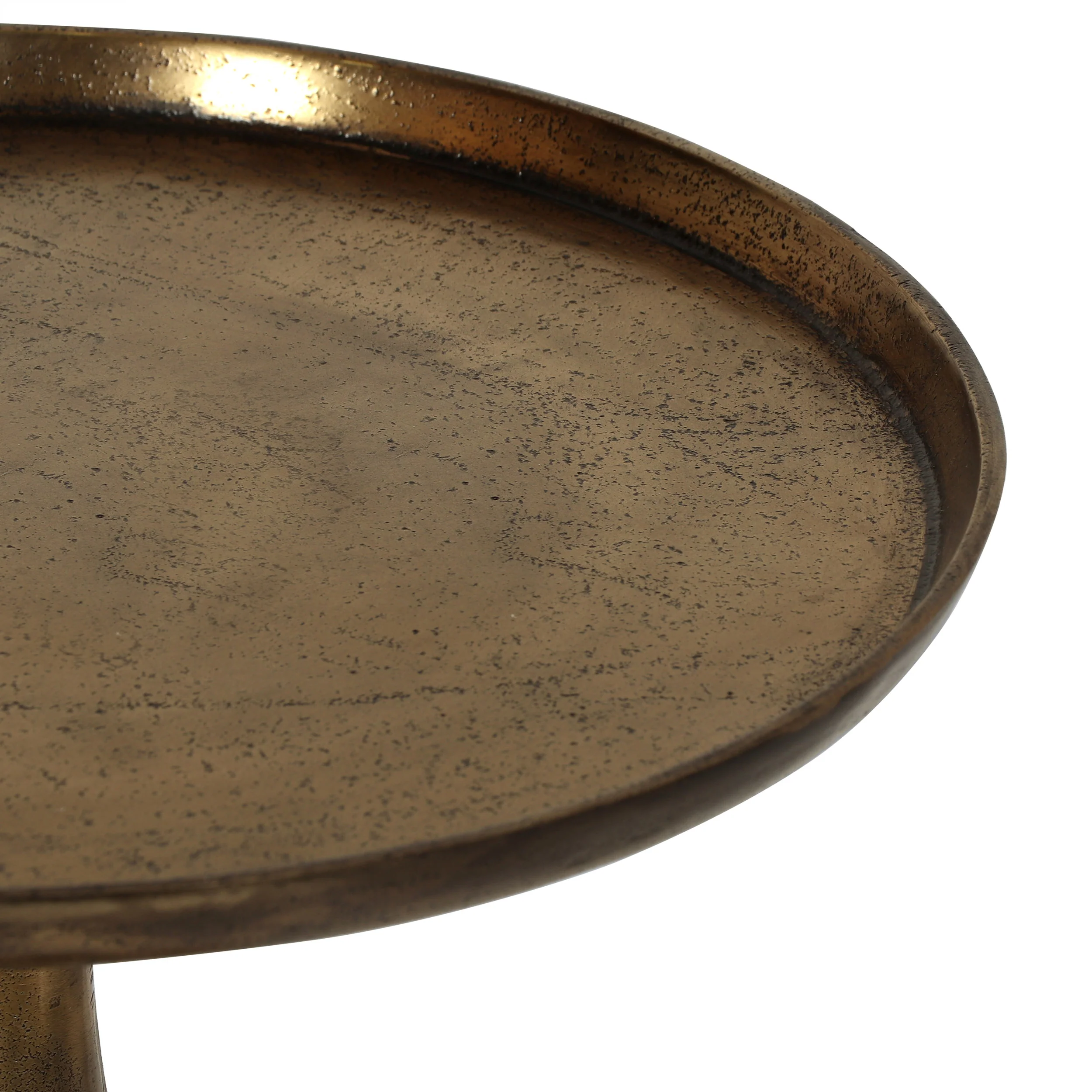 Waleska Boho Glam Handcrafted Aluminum Accent Table - furnishings