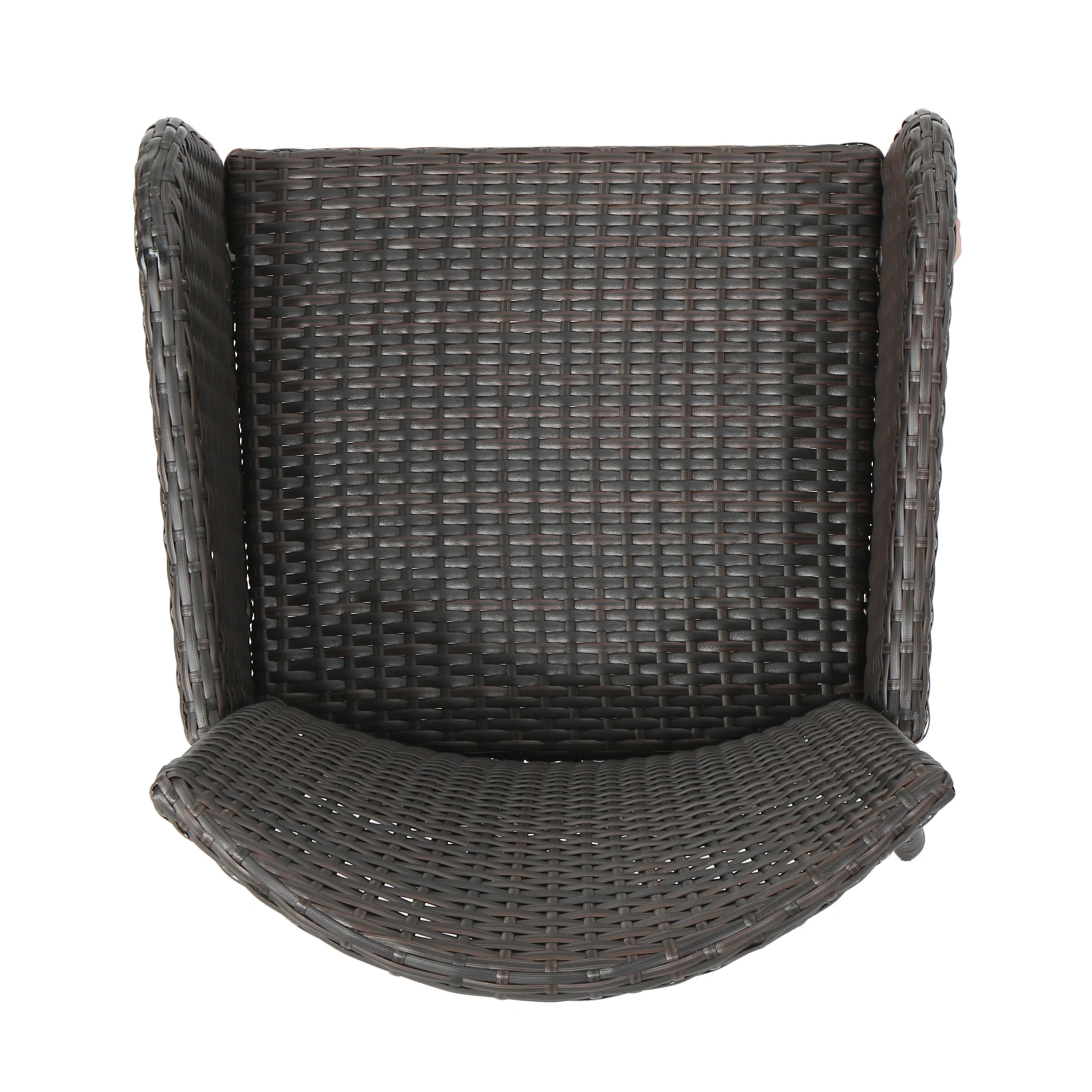 Cozumel Outdoor 7-Piece Multi-brown Wicker Dining Set - furnishings