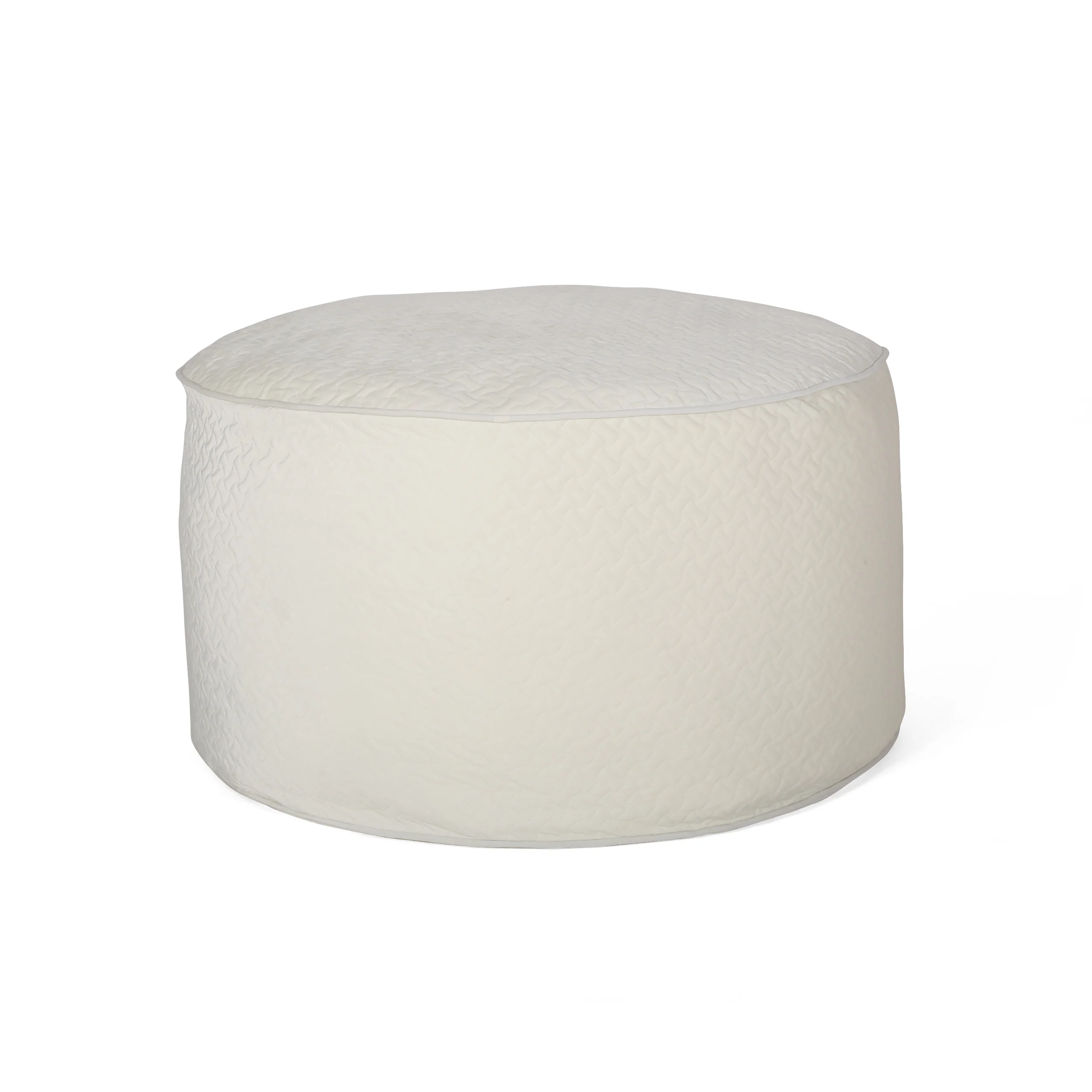 Vito Glam 4 Foot Velvet Quilt Patterned Beanbag - furnishings