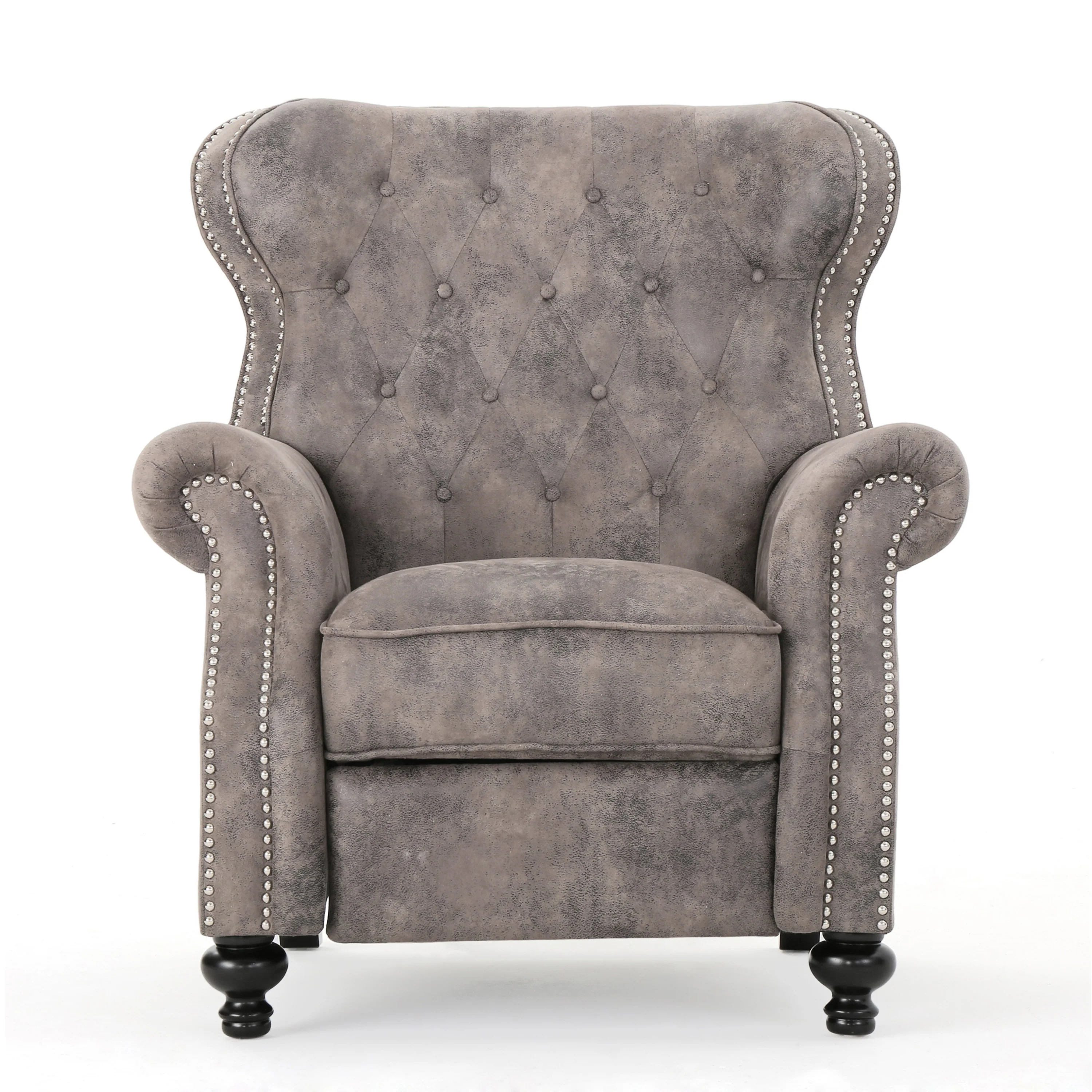 Waldo Tufted Back Studded Accent Recliner Armchair - furnishings