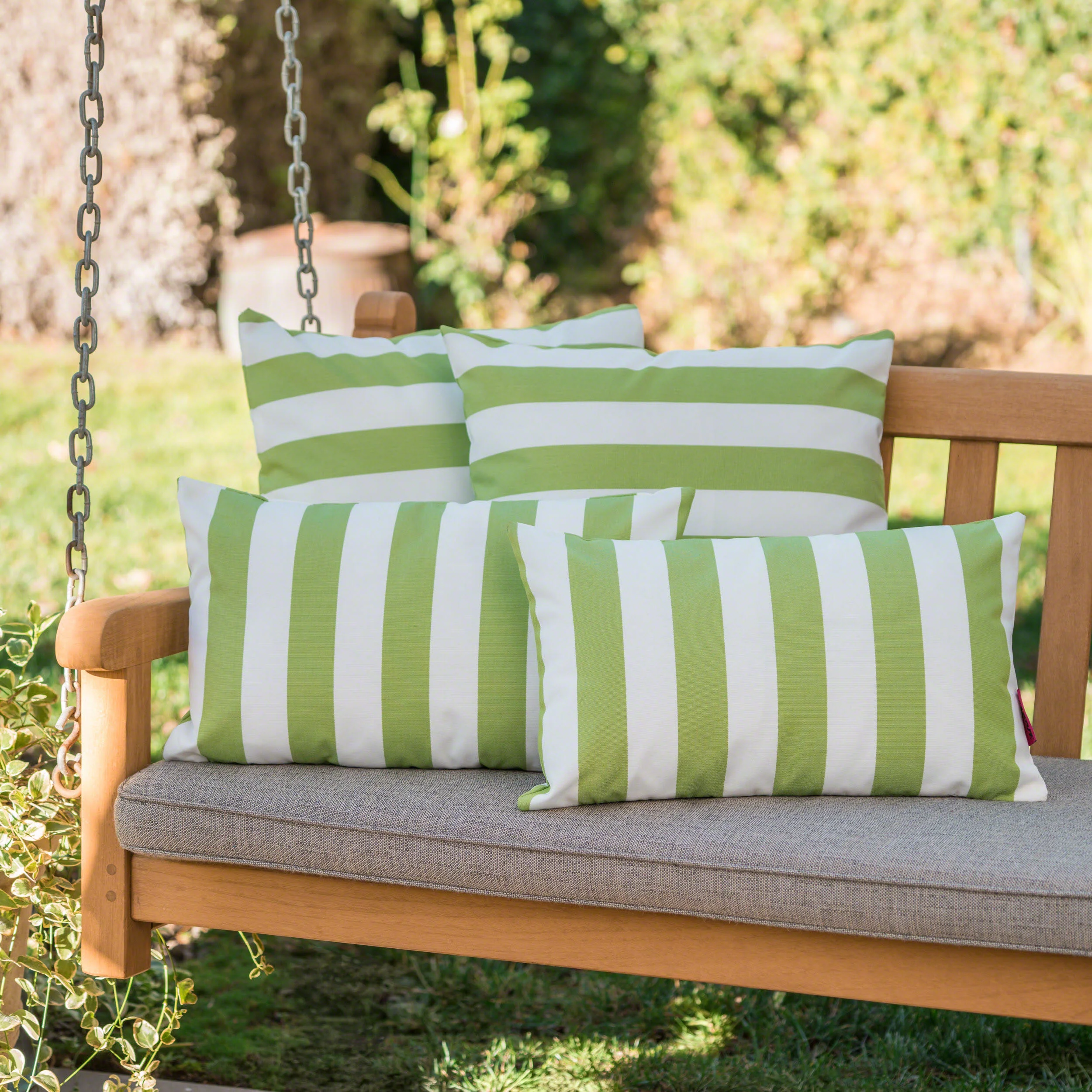 La Jolla Outdoor Water Resistant Square and Rectangular Throw Pillows - Set of 4 - furnishings