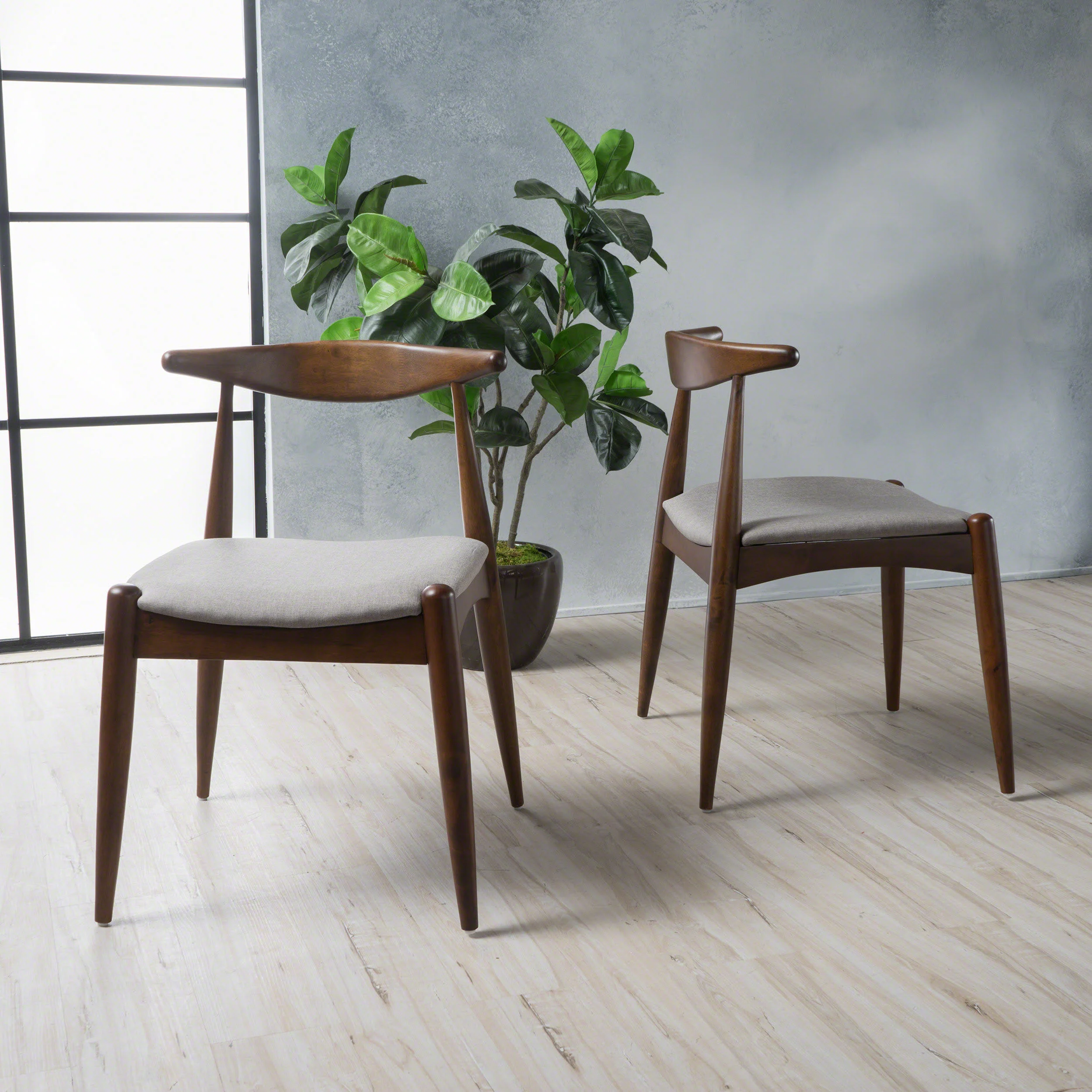 Sandra Mid Century Modern Dining Chairs (Set of 2) - furnishings