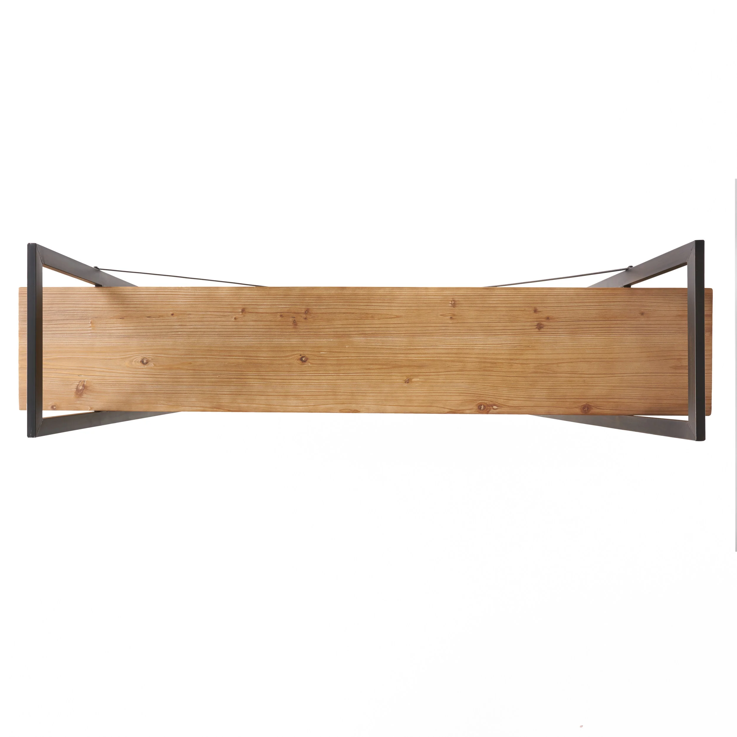 Elizabeth Industrial 4 Shelf Firwood Bookcase - furnishings