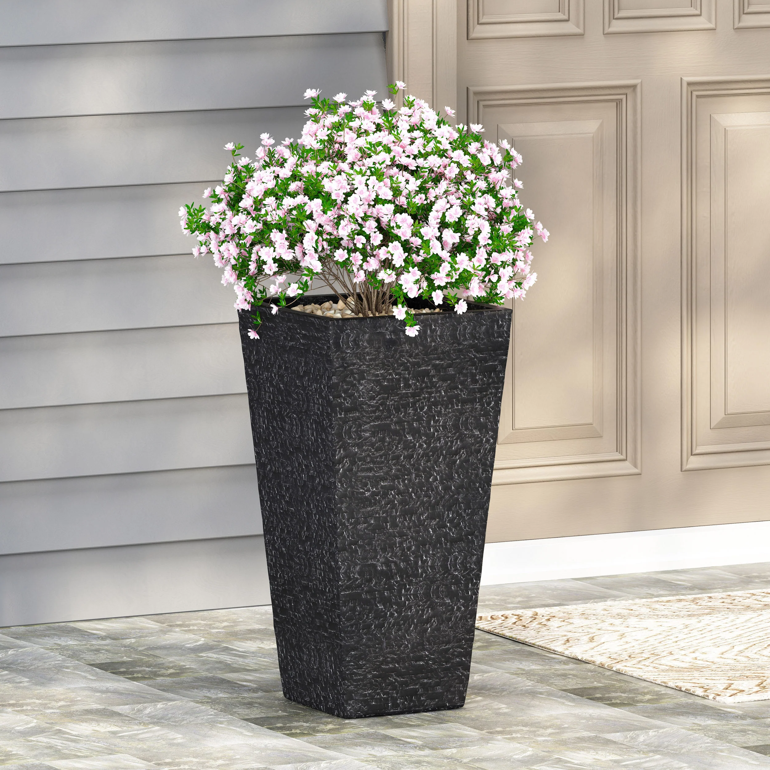 Tengren Outdoor Cast Stone Planter - furnishings
