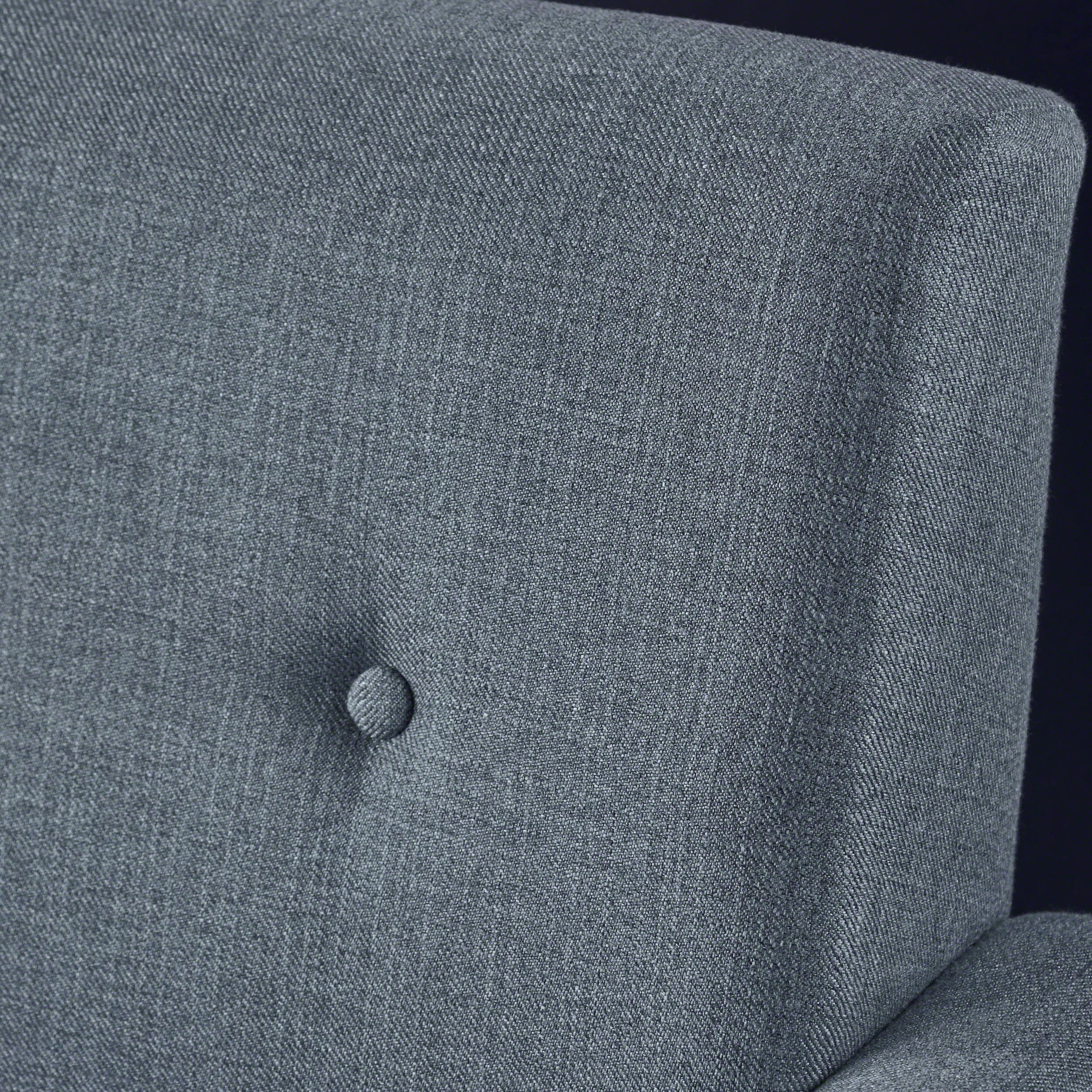 Sierra Mid Century Modern Button Tufted Upholstered Fabric Club Chair - furnishings