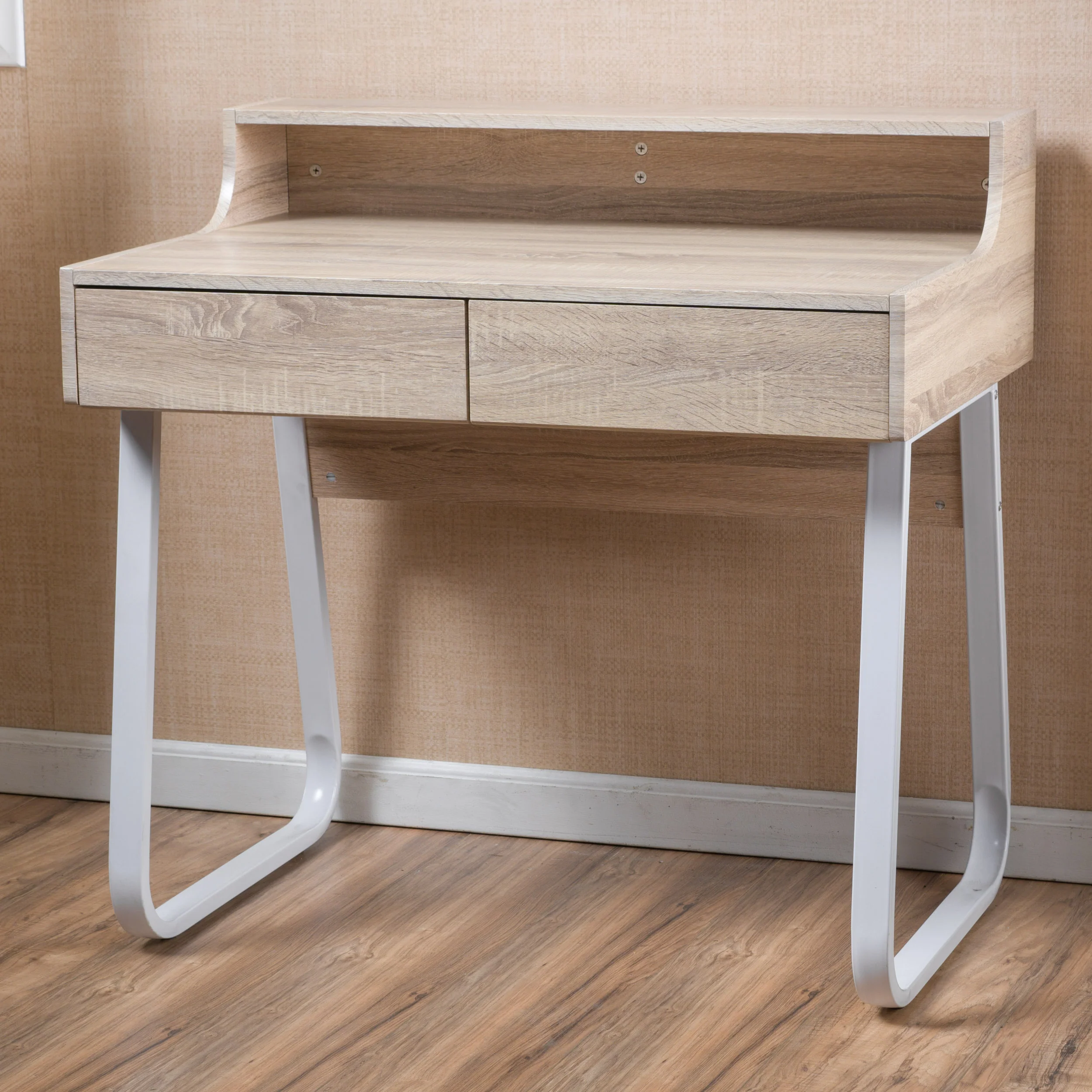 Troy Wood Computer Desk with Drawers - furnishings