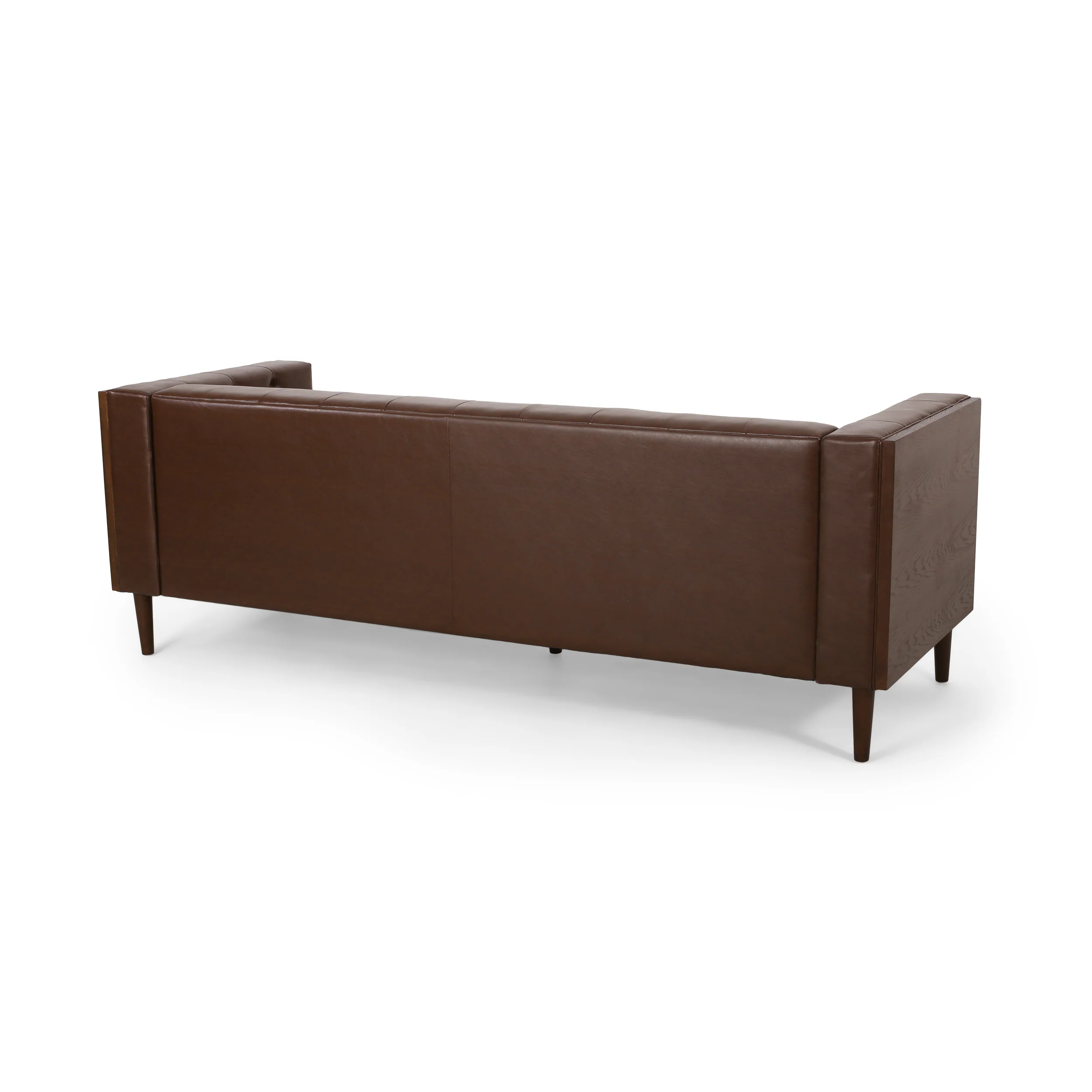 Neilan Contemporary Tufted Deep Seated Sofa with Accent Pillows - furnishings