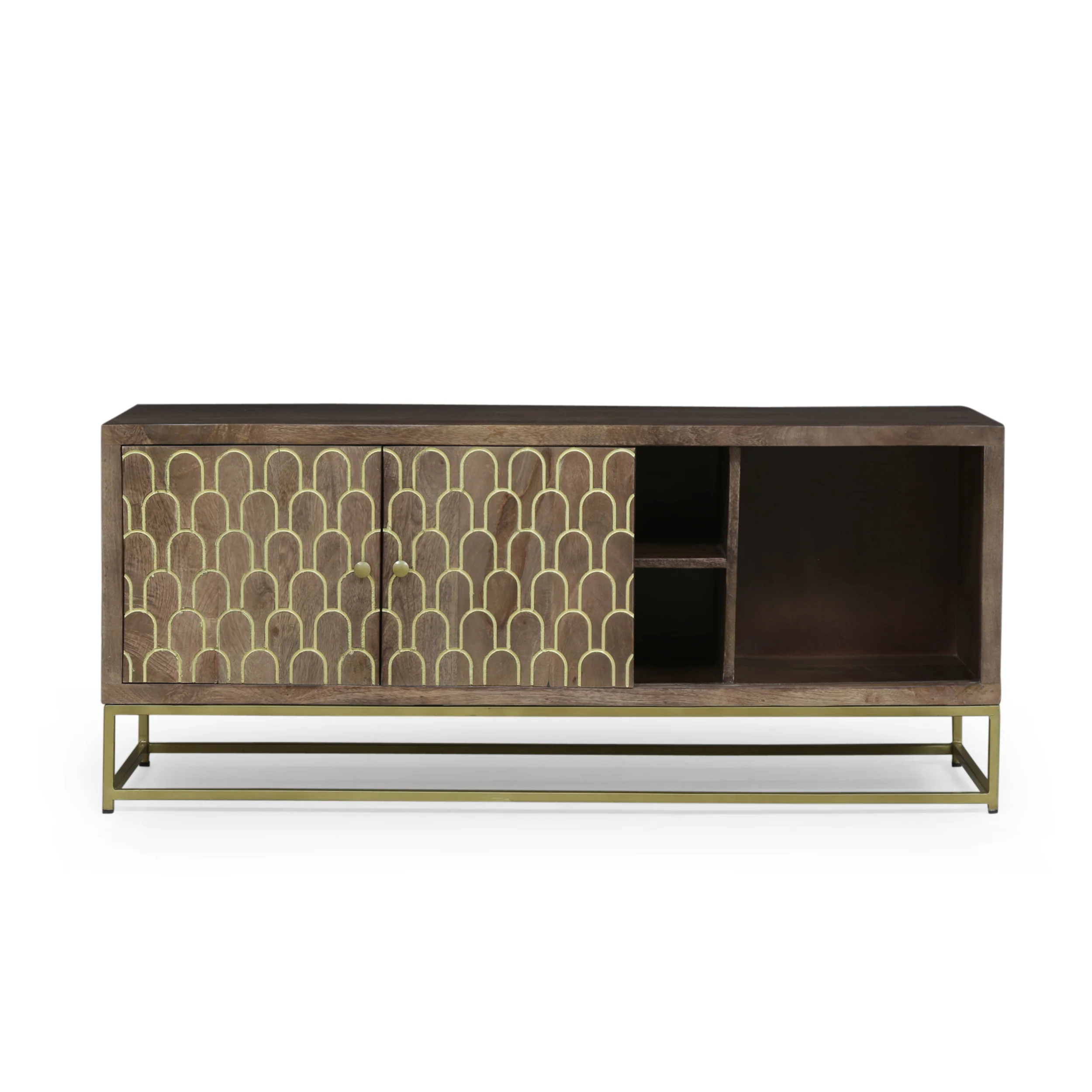 Javayah Contemporary Wooden TV Stand - furnishings