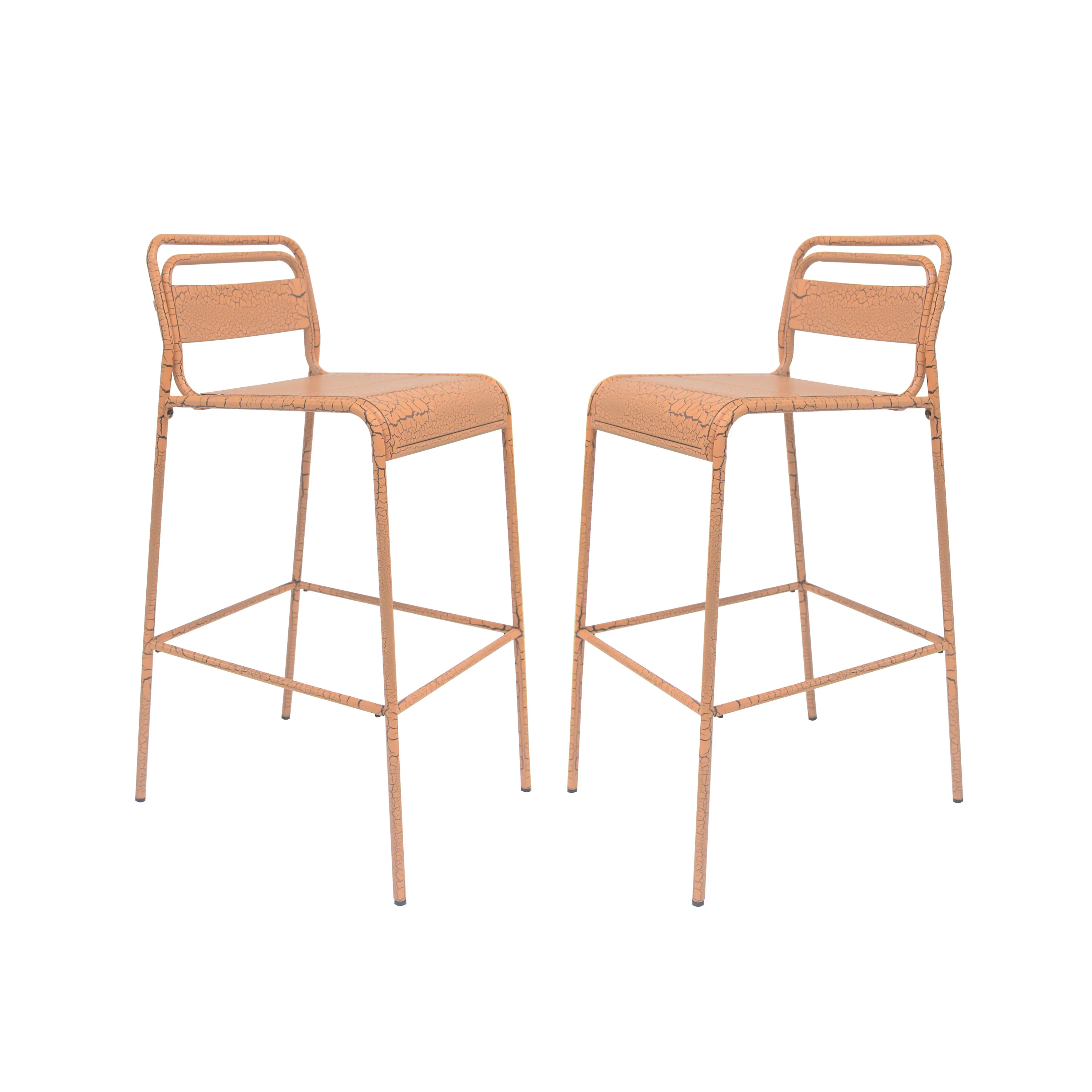 Liam Outdoor Patio Bar Stools, Iron, Set of 2 - furnishings