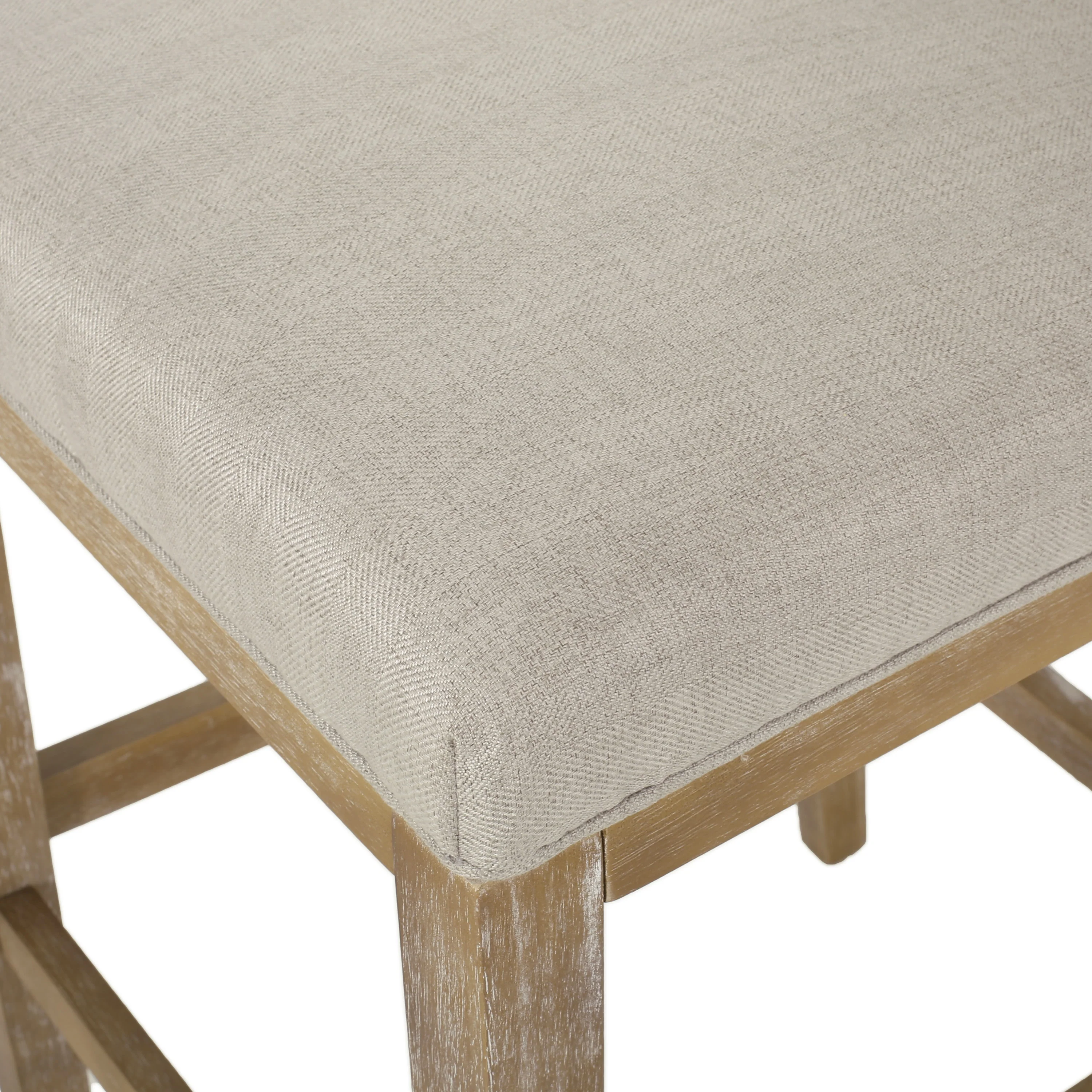 Kiara Contemporary Fabric Upholstered 27 Inch Counter Stools (Set of 2) - furnishings