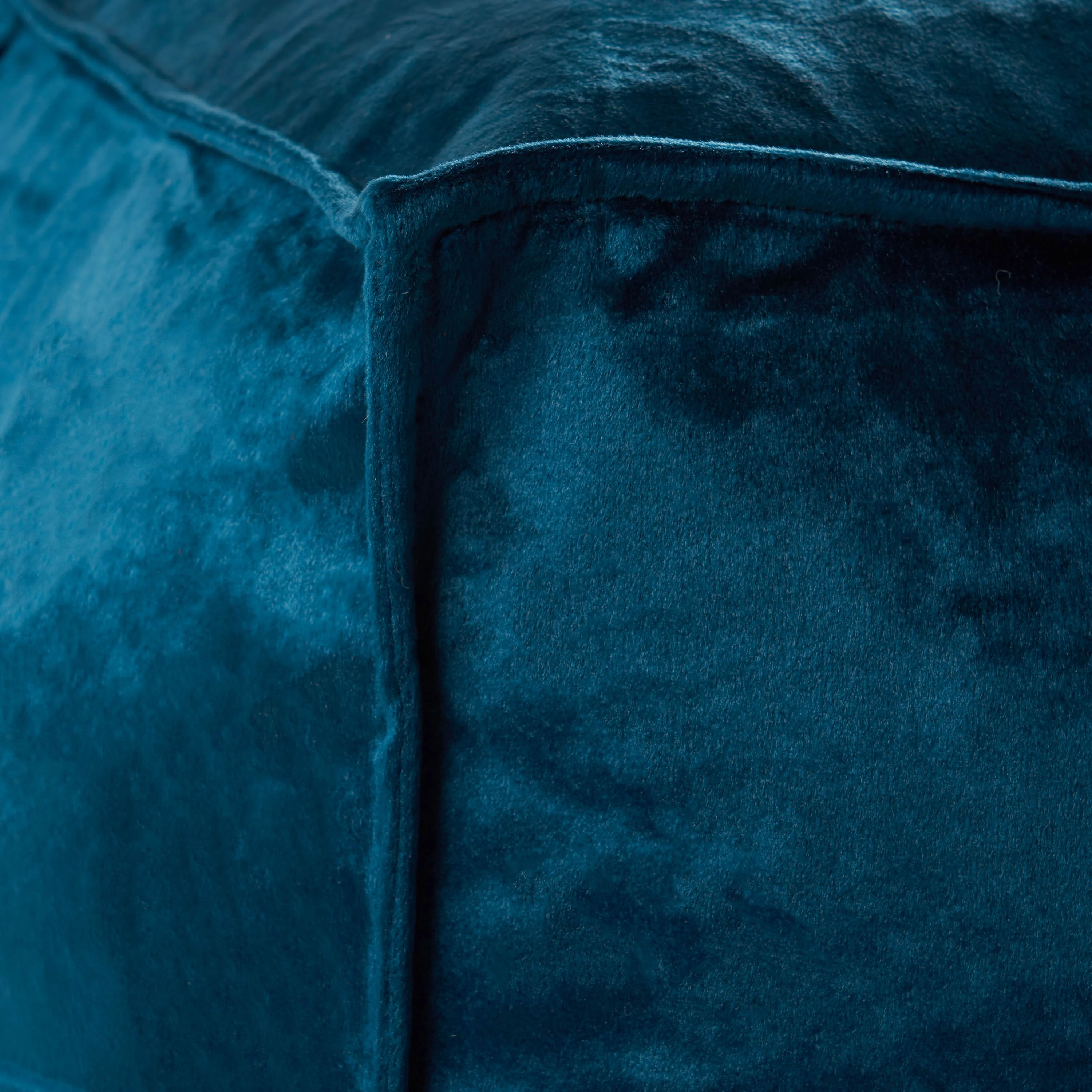 Cytheria Velvet Square Bean Bag Ottoman - furnishings
