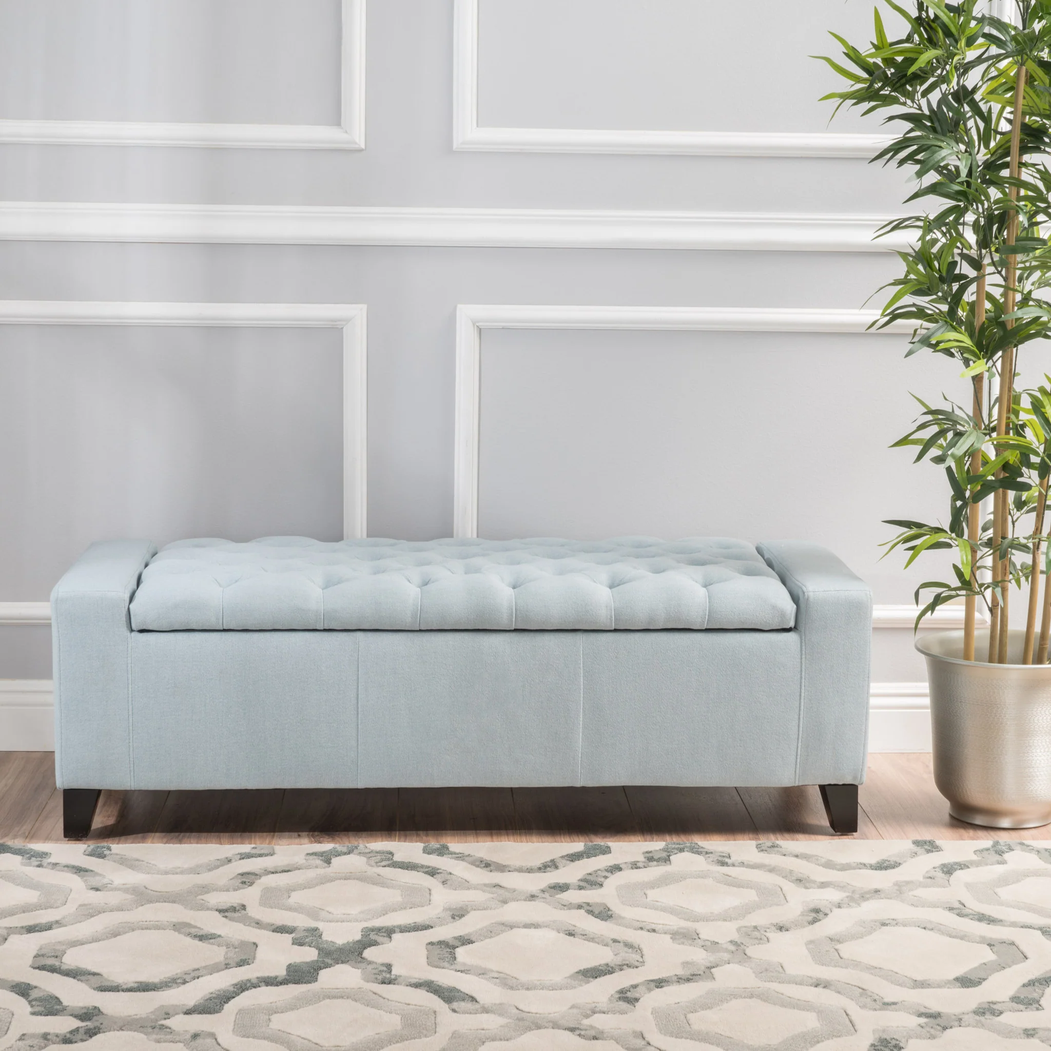 Seattle Tufted Storage Ottoman Bench - furnishings
