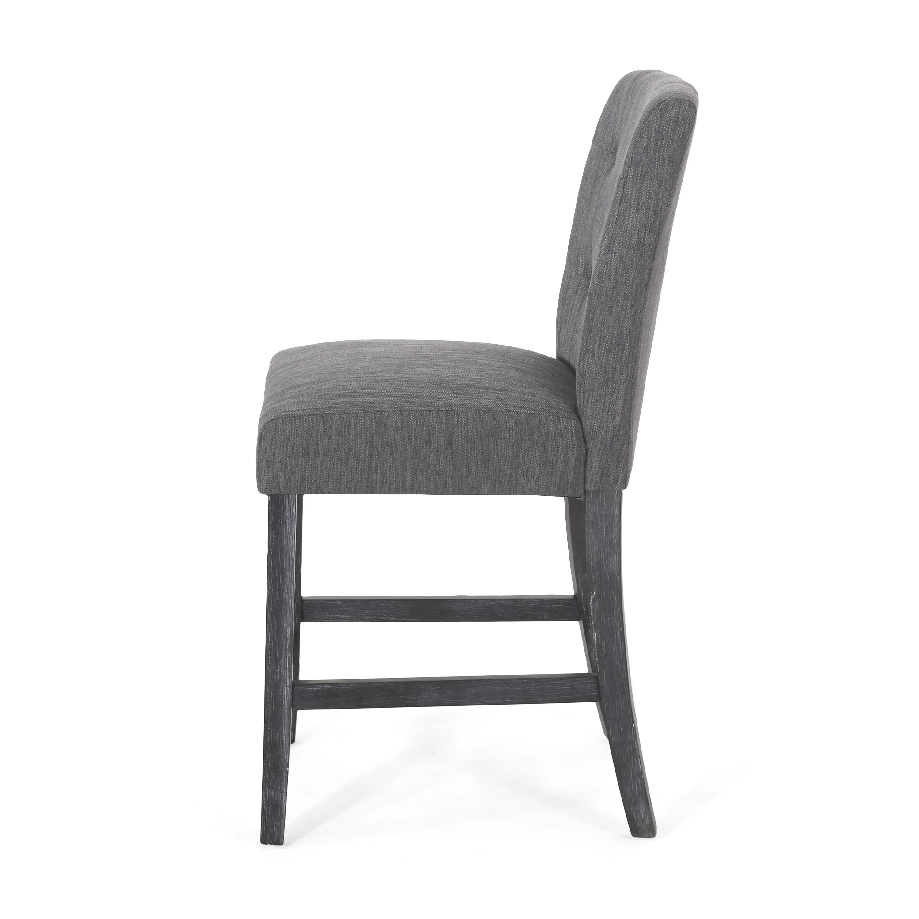 Dellroy Contemporary Fabric Button Tufted 26 Inch Counter Stools, Set of 2 - furnishings