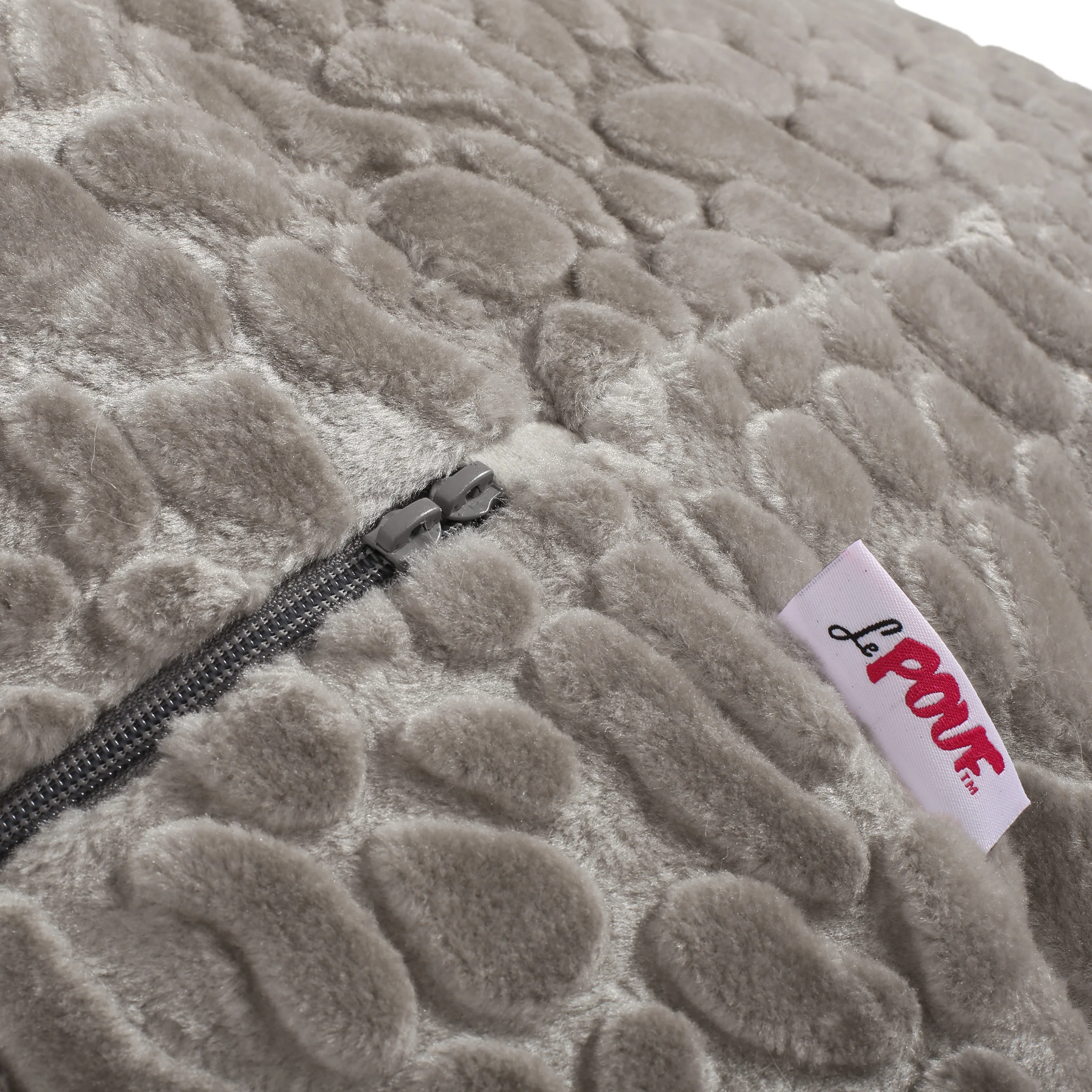 Terrell Schley Modern Glam 5 Foot Short Faux Fur Bean Bag - furnishings