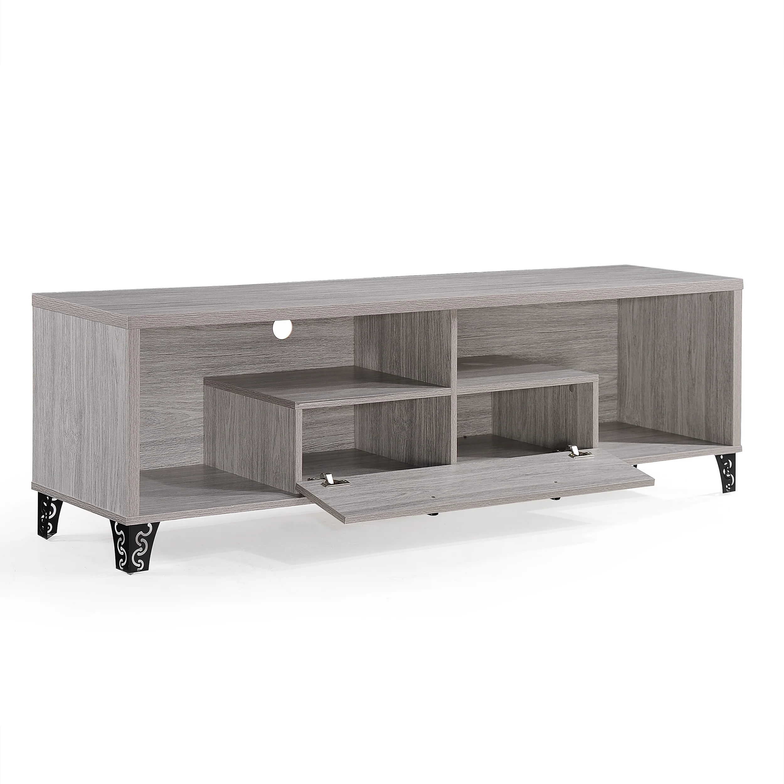 Voss Mid Century 2 Piece TV Stand & Bookcase Set - furnishings