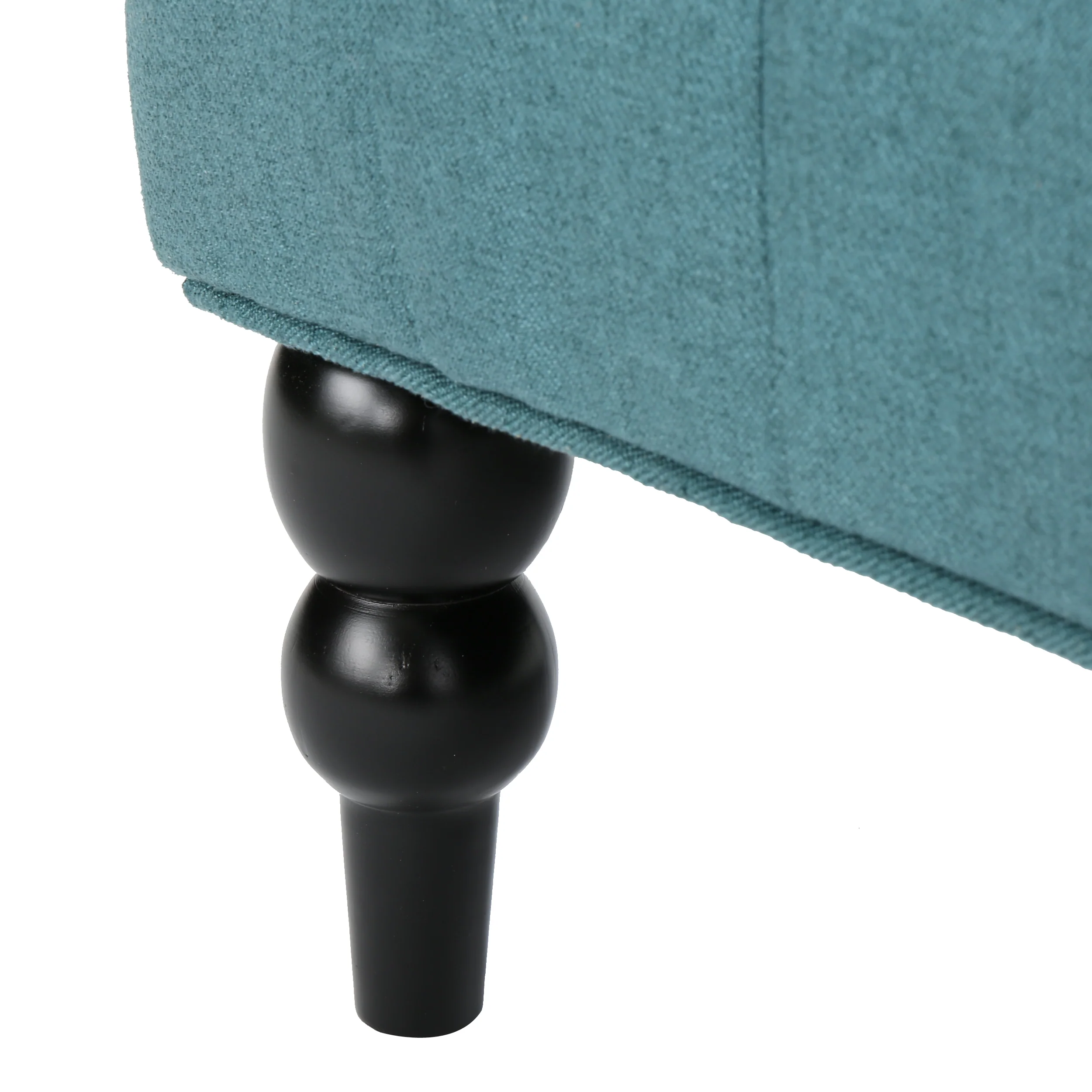 Leona French Style High Back Tufted Winged Fabric Loveseat - furnishings