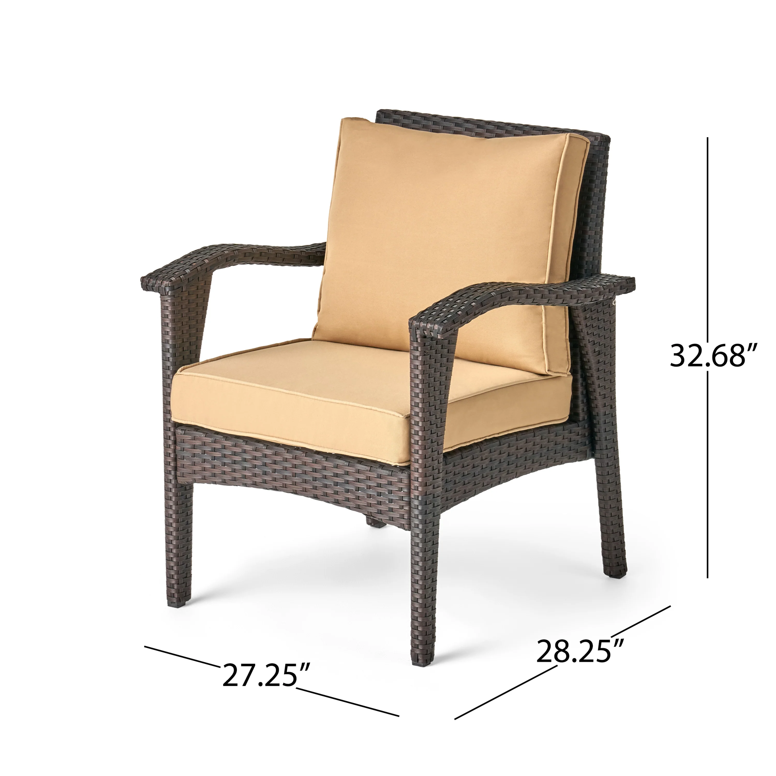 Voyage Outdoor 4 Seater Wicker Chat Set with Fire Pit - furnishings