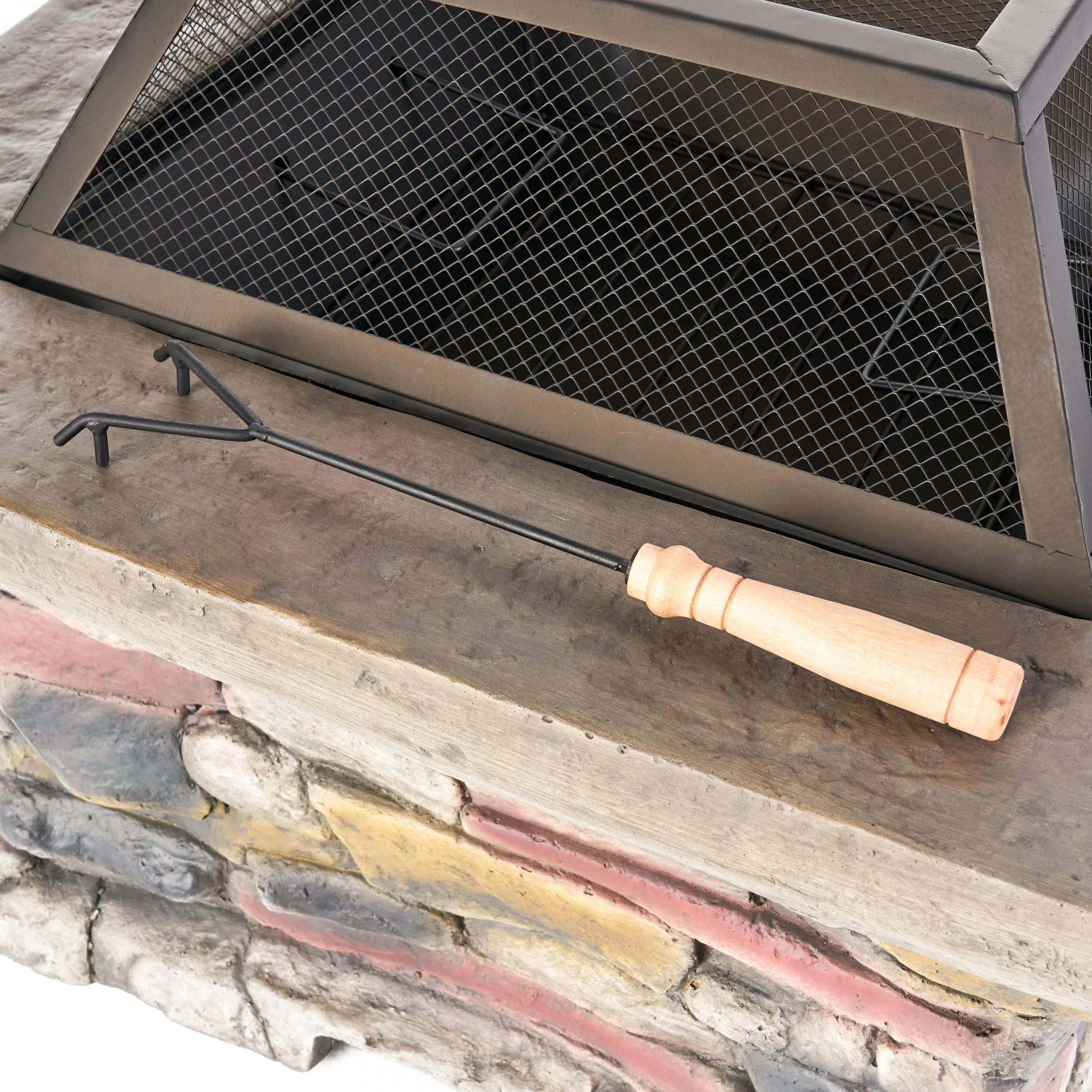 Tundra Natural Stone Fire Pit - furnishings