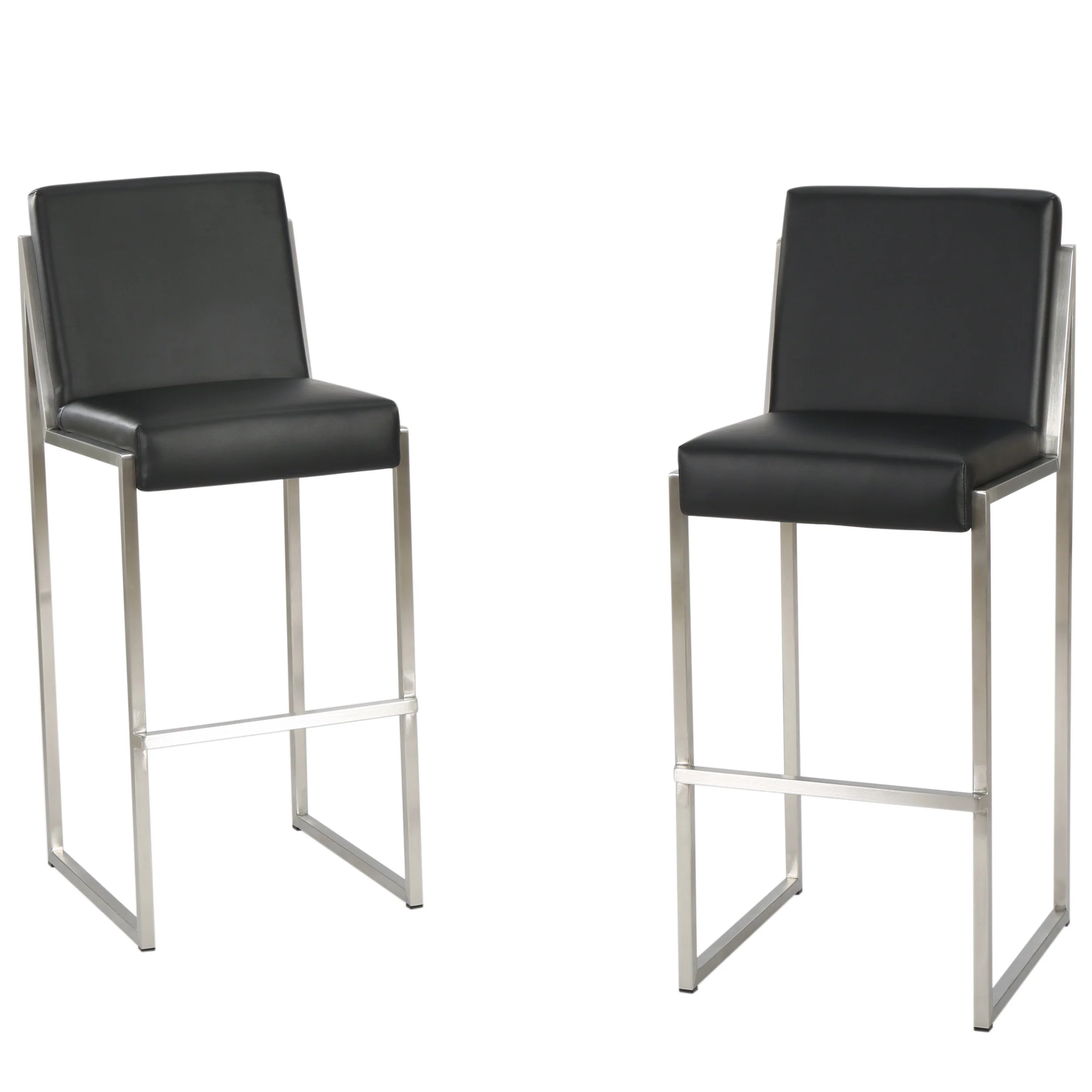 October 30-Inch Bonded Leather Barstool (Set of 2) - furnishings