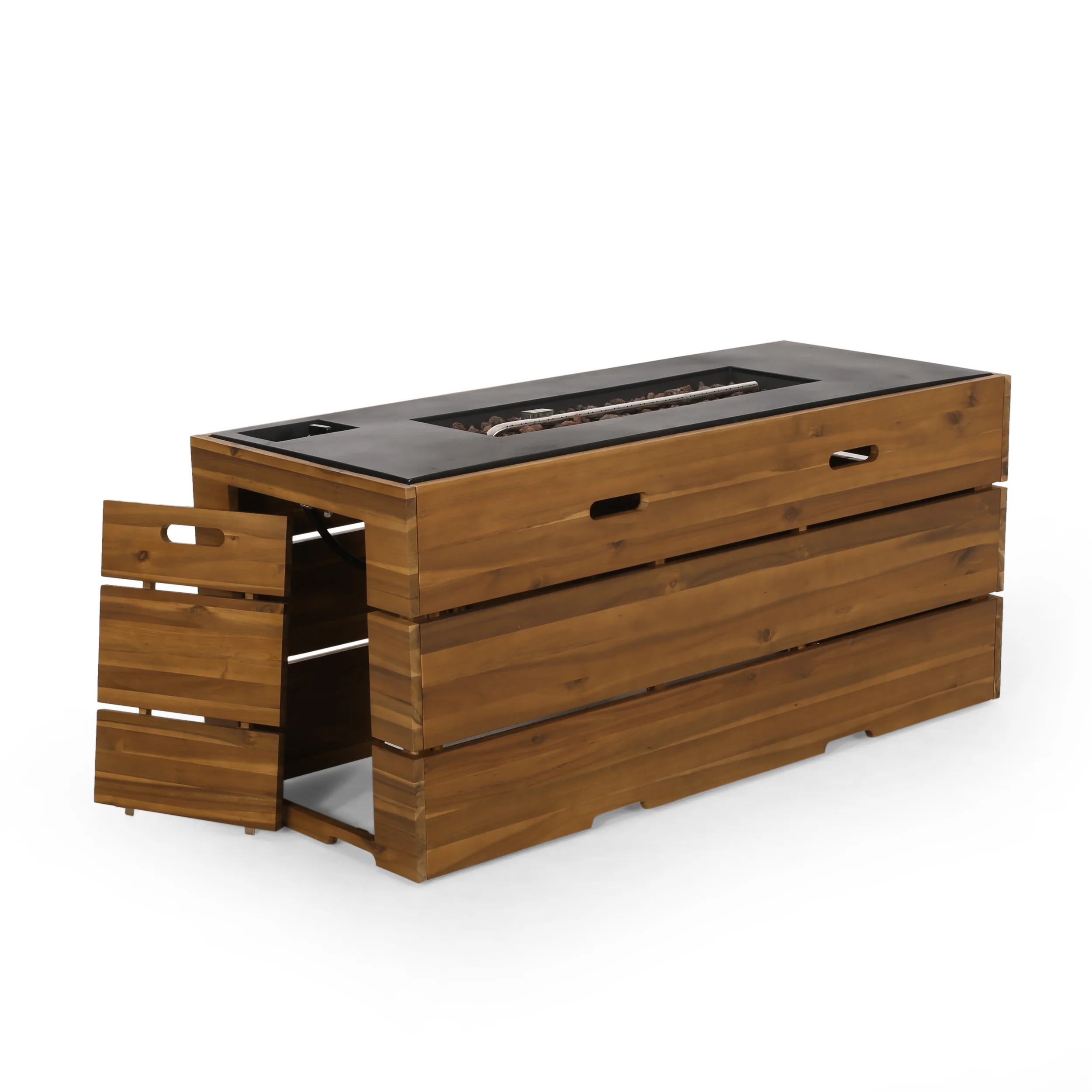 Moloney Outdoor 40,000 BTU Rectangle Fire Pit - furnishings