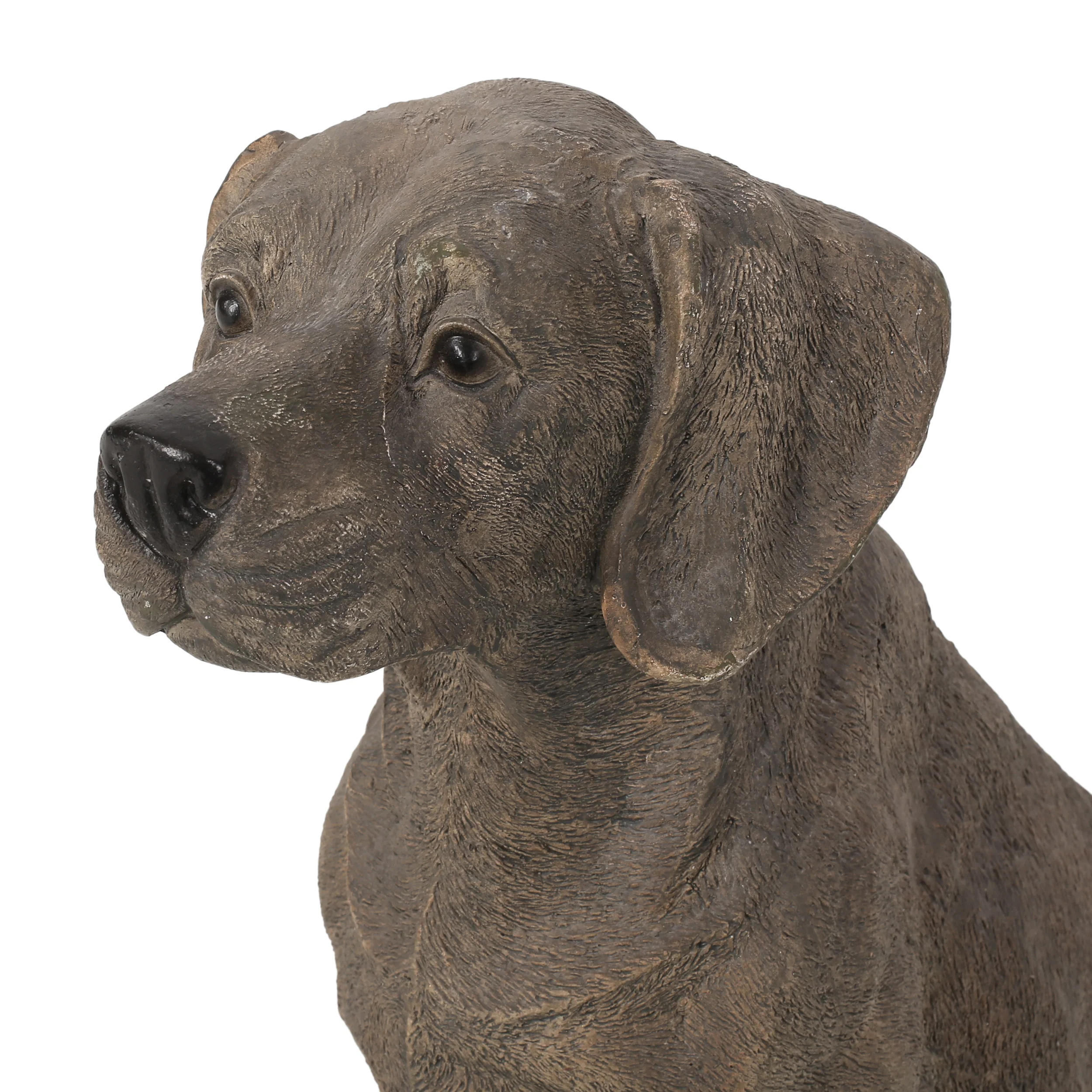 Hayesville Outdoor Dog Garden Statue, Dark Brown - furnishings