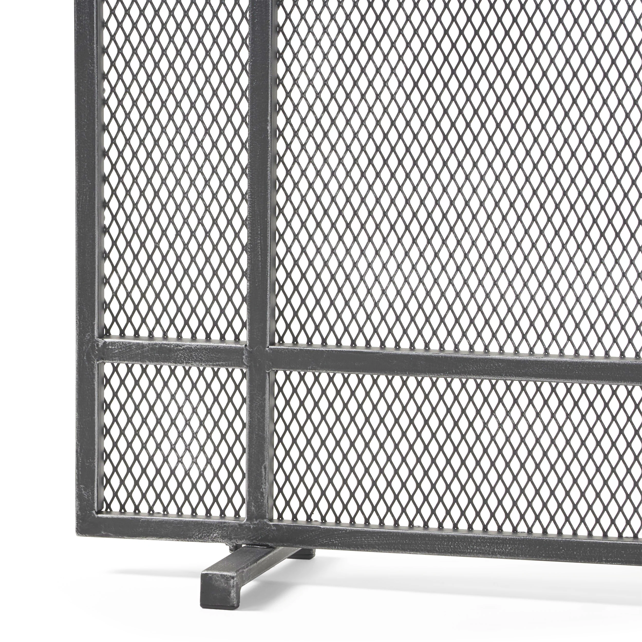 Markus Modern Single Panel Iron Firescreen - furnishings