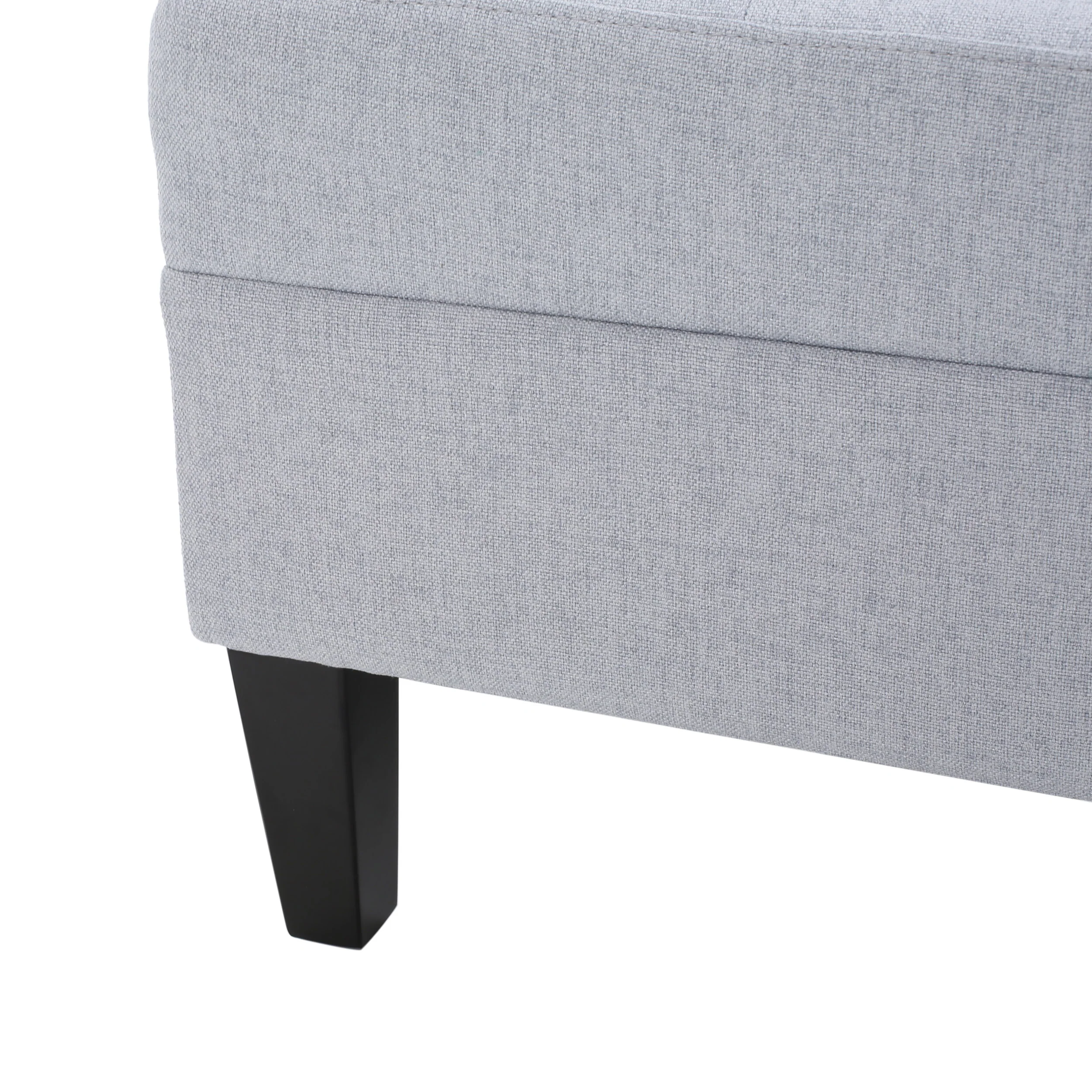 Zahra Contemporary Tufted Fabric Ottoman - furnishings