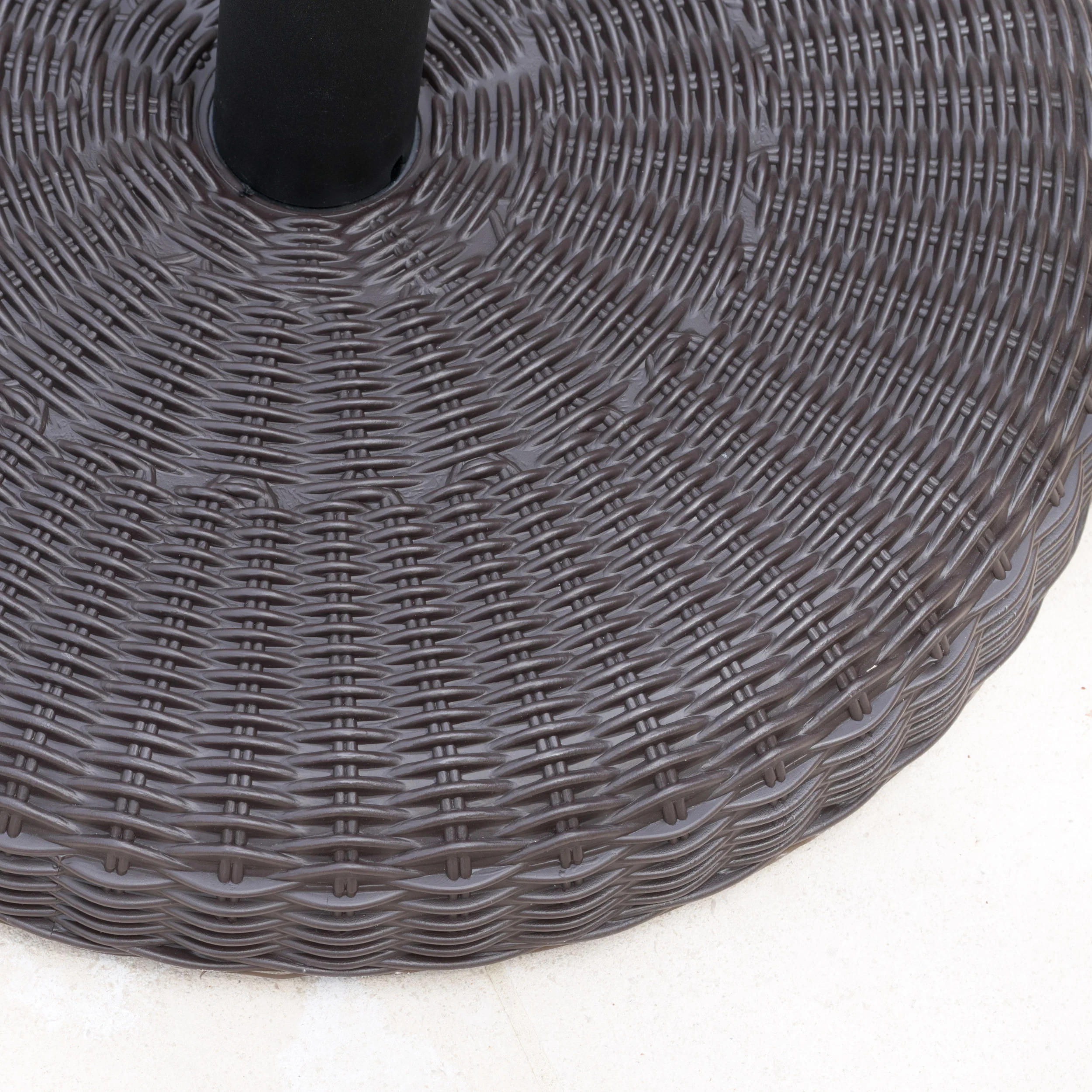 Belmont 45lbs Brown Resin and Iron Round Umbrella Base - furnishings