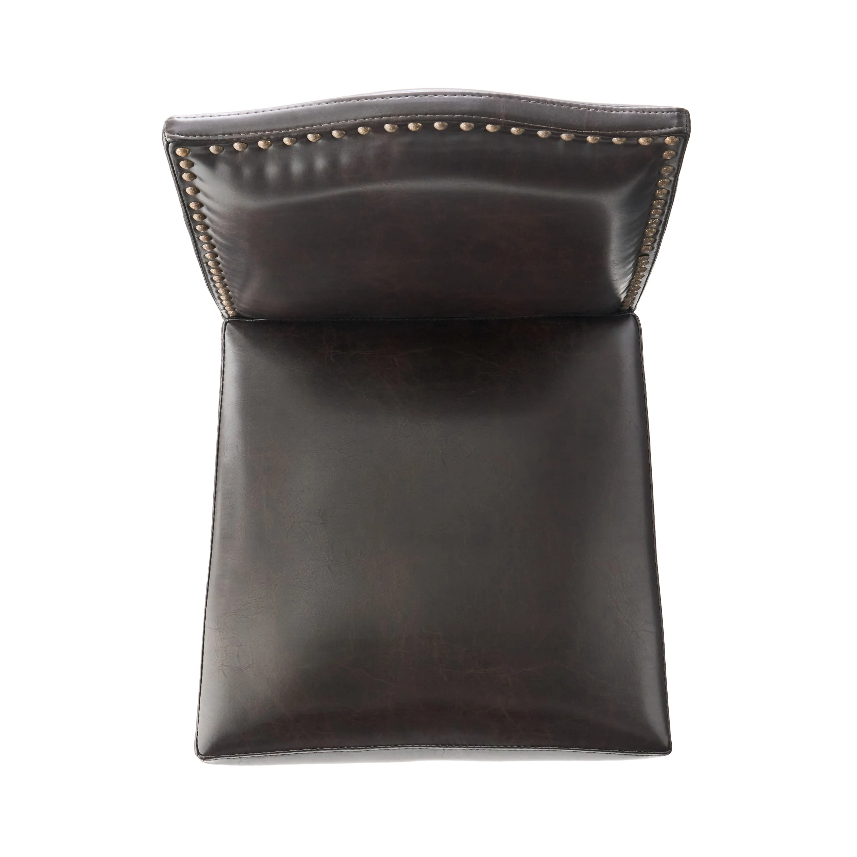 Kainu Brown Leather Barstools, Set of 2 - furnishings