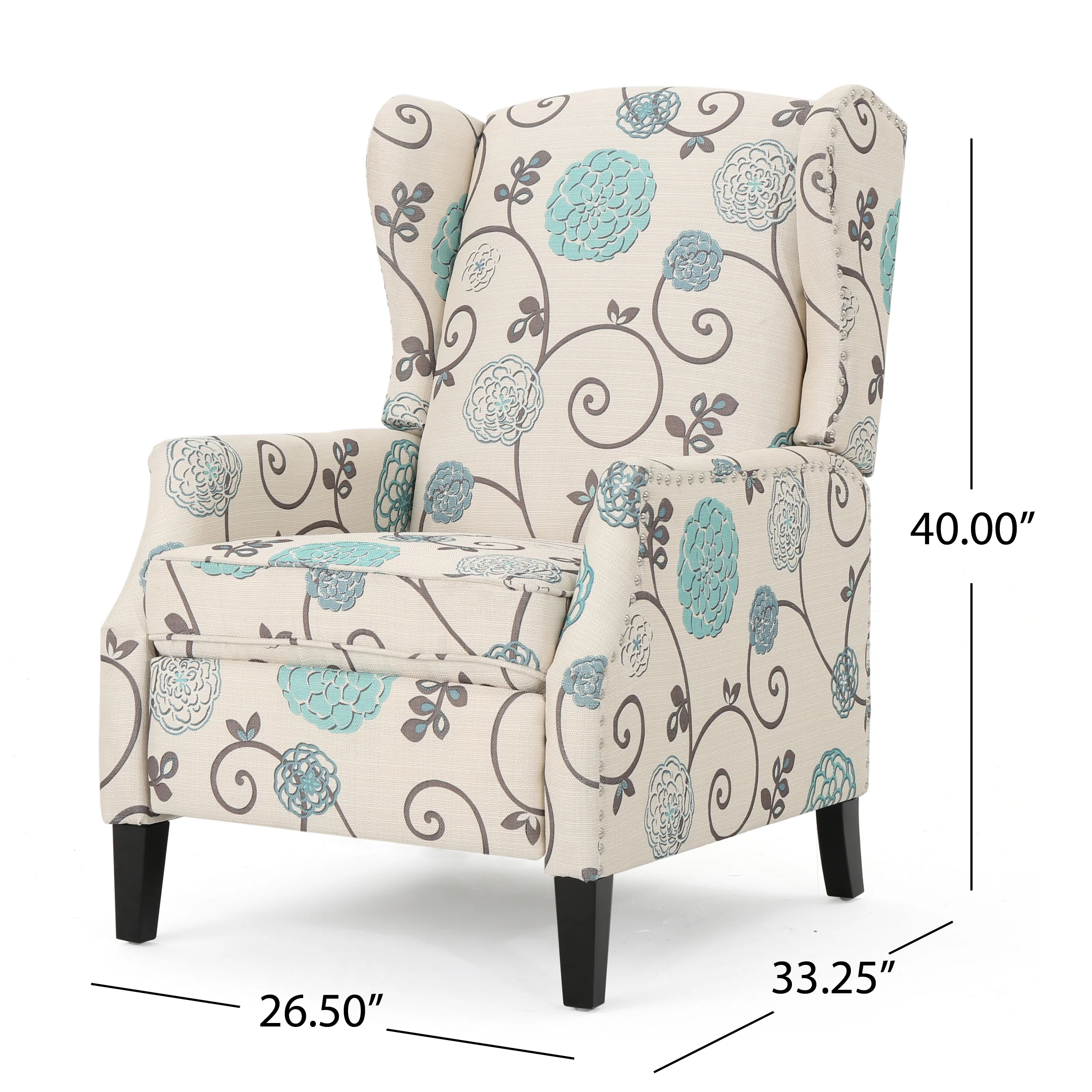 Weyland Contemporary Fabric Recliner (Set of 2) - furnishings