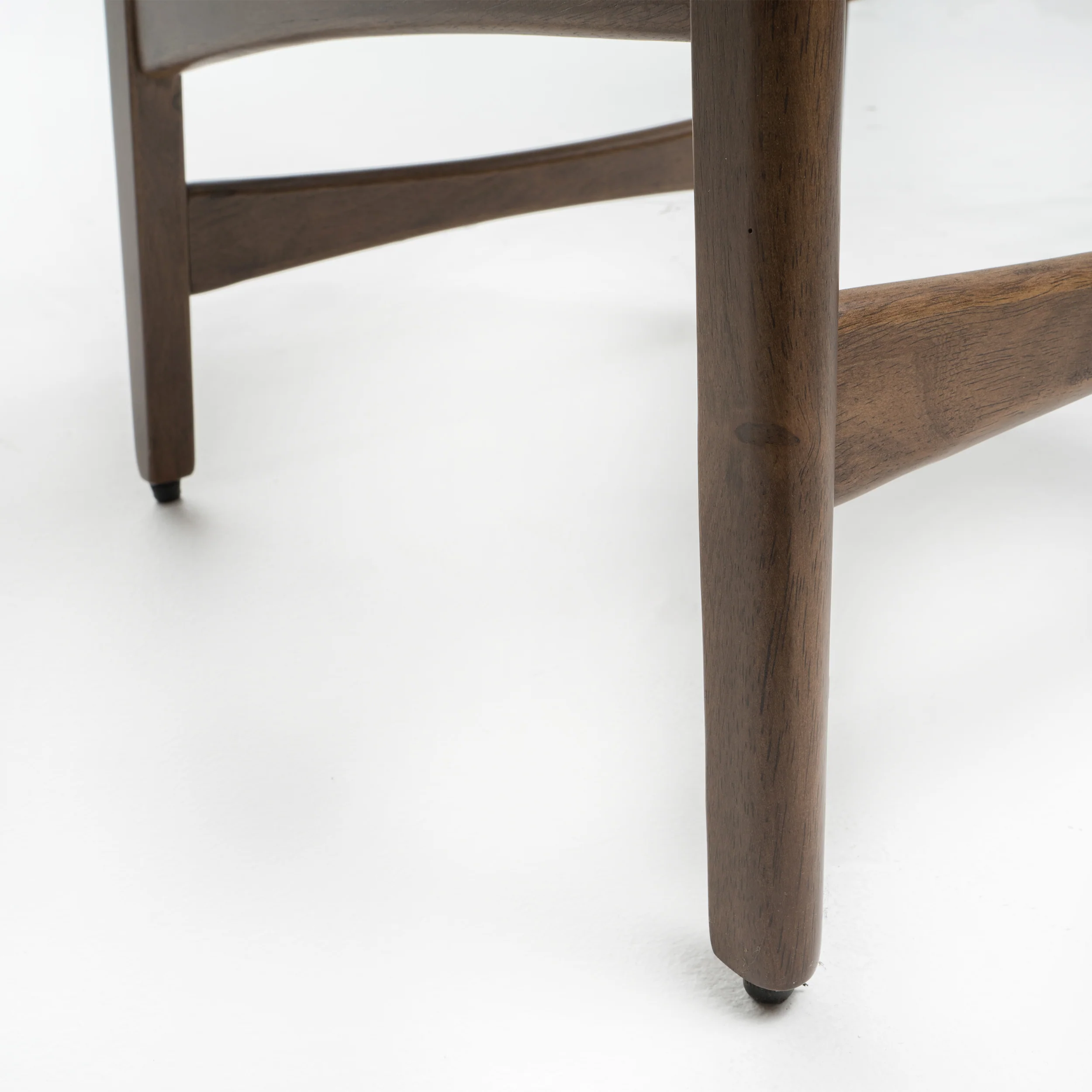 Molle Walnut Finish Mid-Century Modern 24-Inch Counter Stools (Set of 2) - furnishings