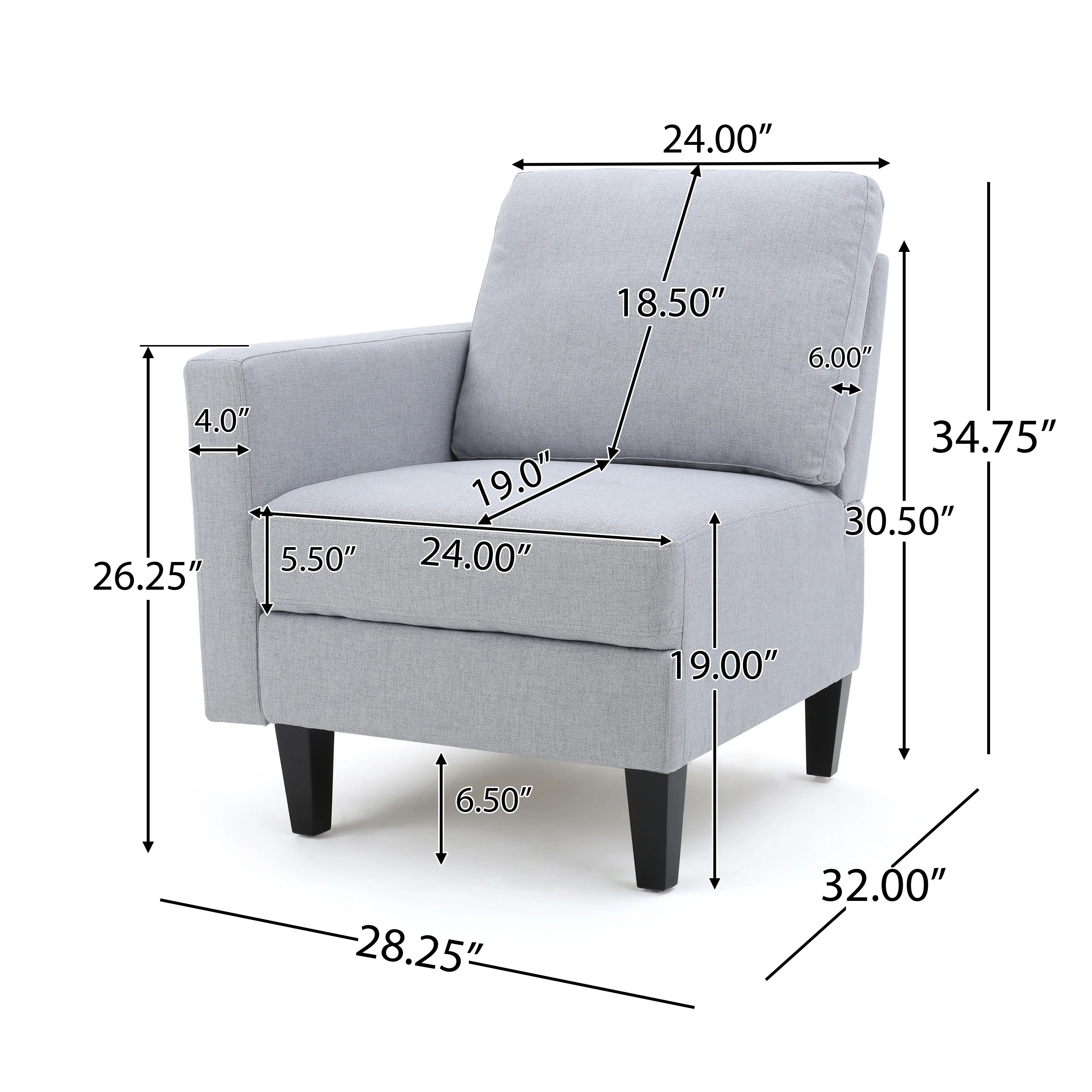 Bridger Fabric Sectional Couch - furnishings
