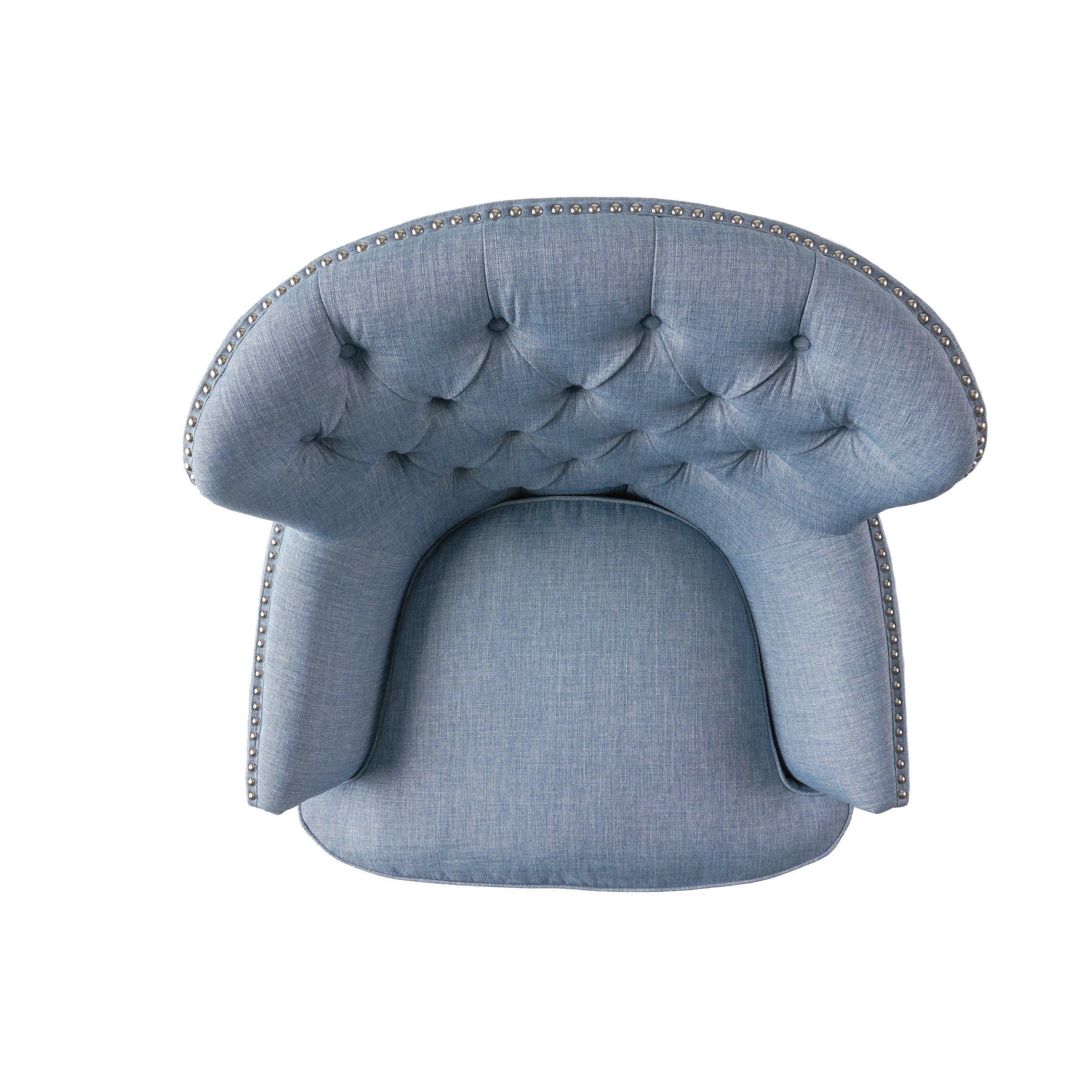 Alfred Button Tufted Fabric Club Chair - furnishings