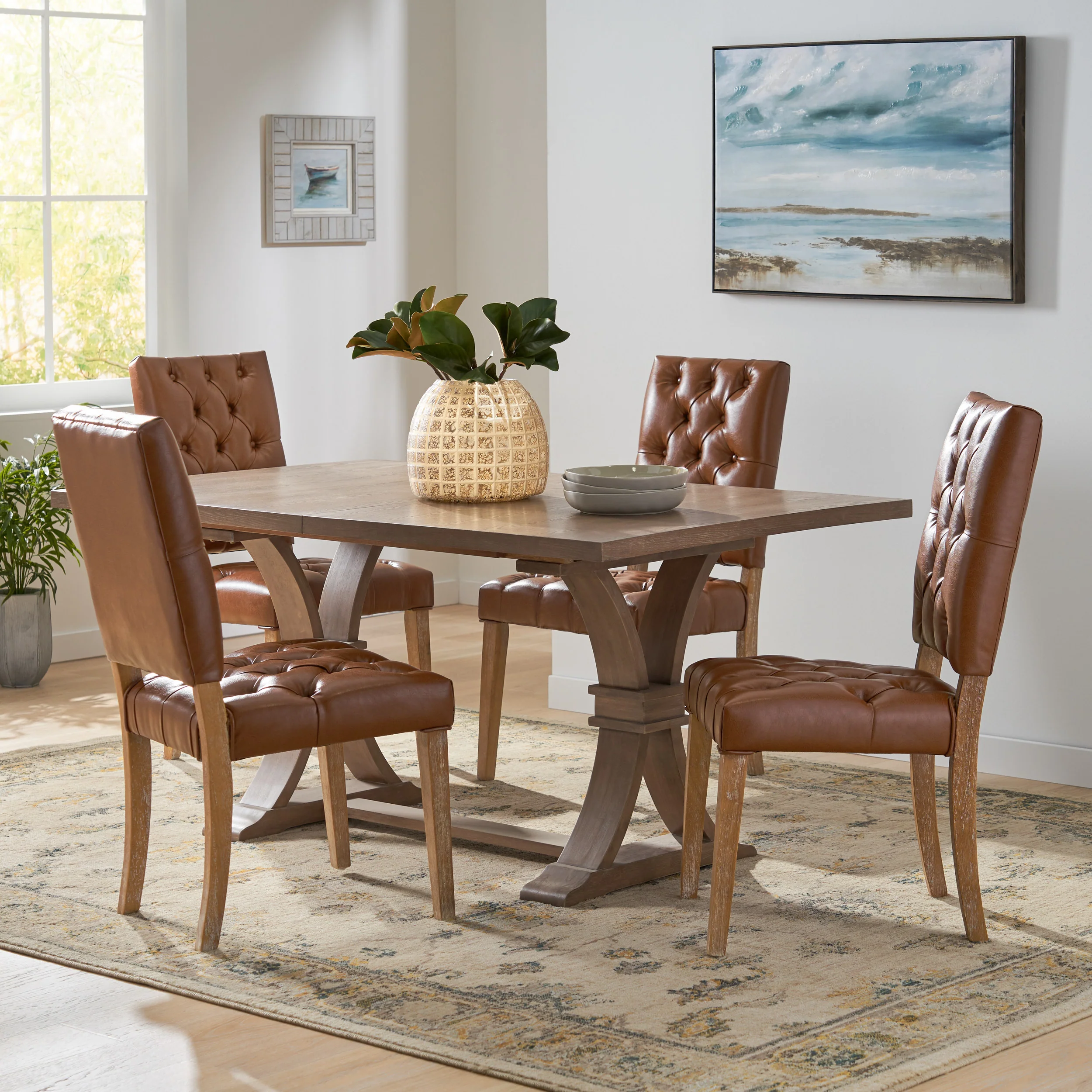 Welby Contemporary Tufted Dining Chairs, Set of 4 - furnishings