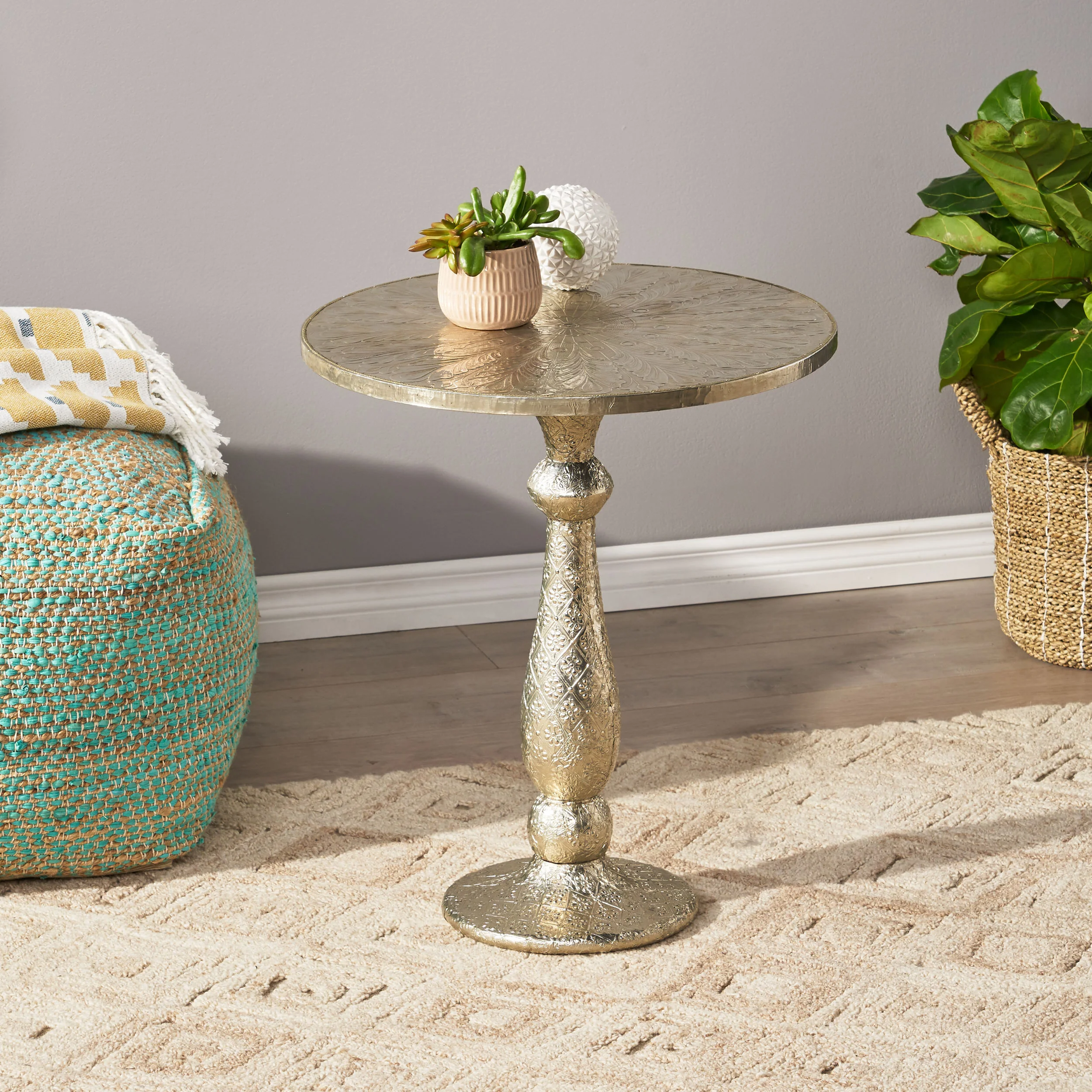 Arimo Boho Glam Iron Accent Table - furnishings