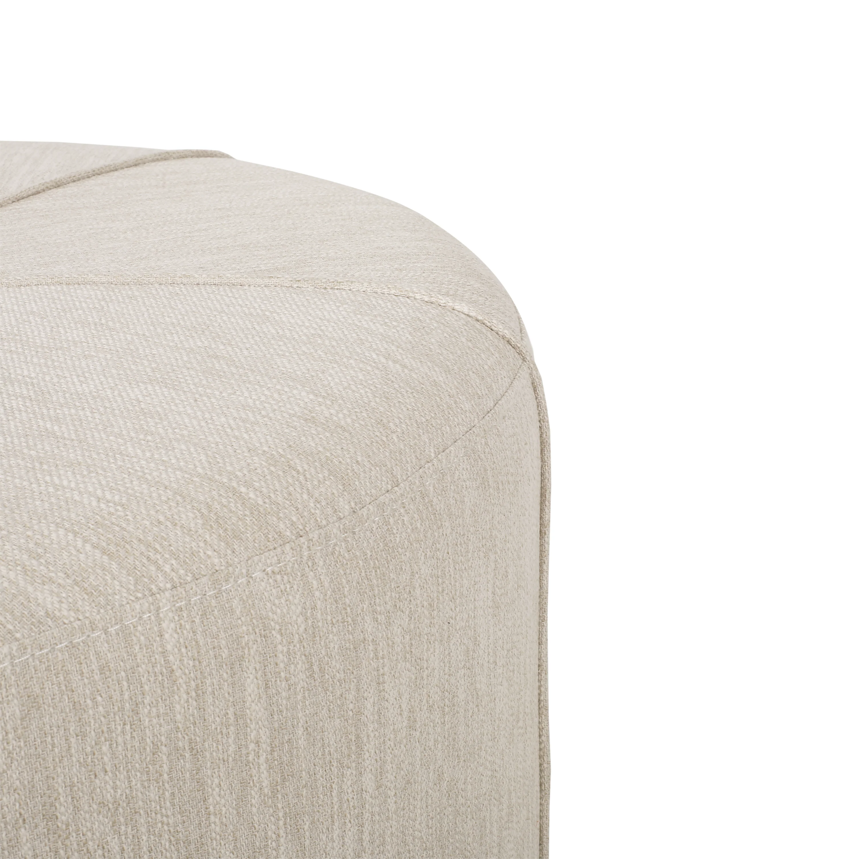 Bergeson Fabric Upholstered Round Ottoman - furnishings