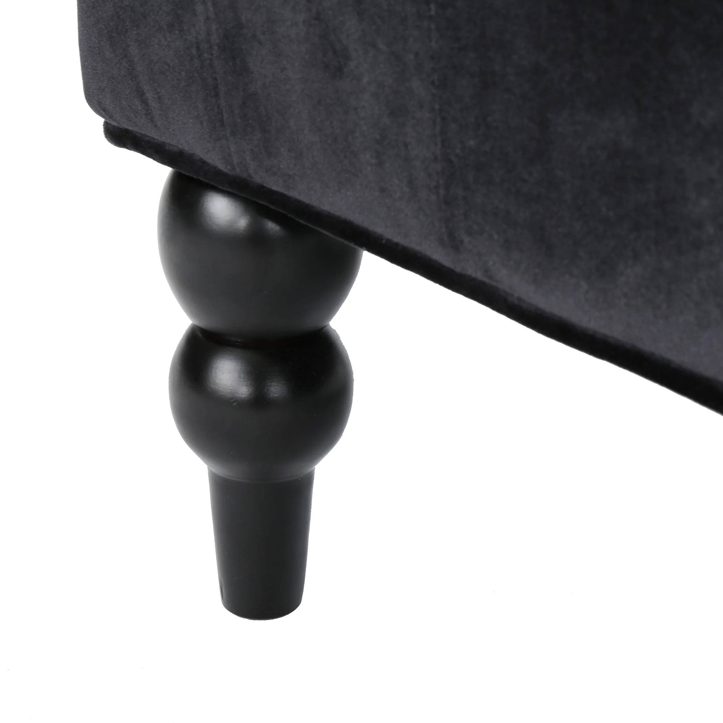 Leah French Style Tufted High Winged Back New Velvet Loveseat - furnishings
