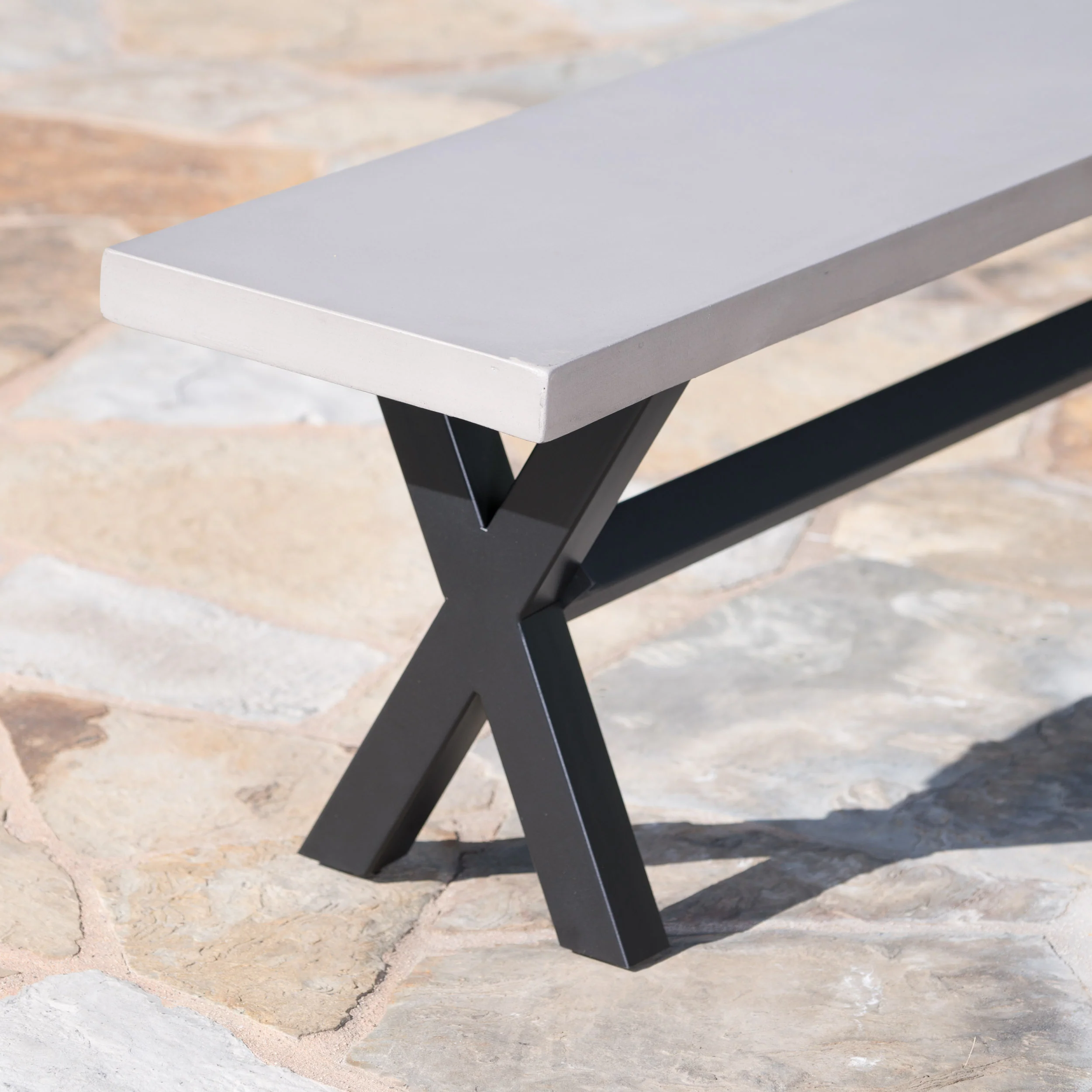 Leala Outdoor 6 Seater Dining Set With Bench - furnishings