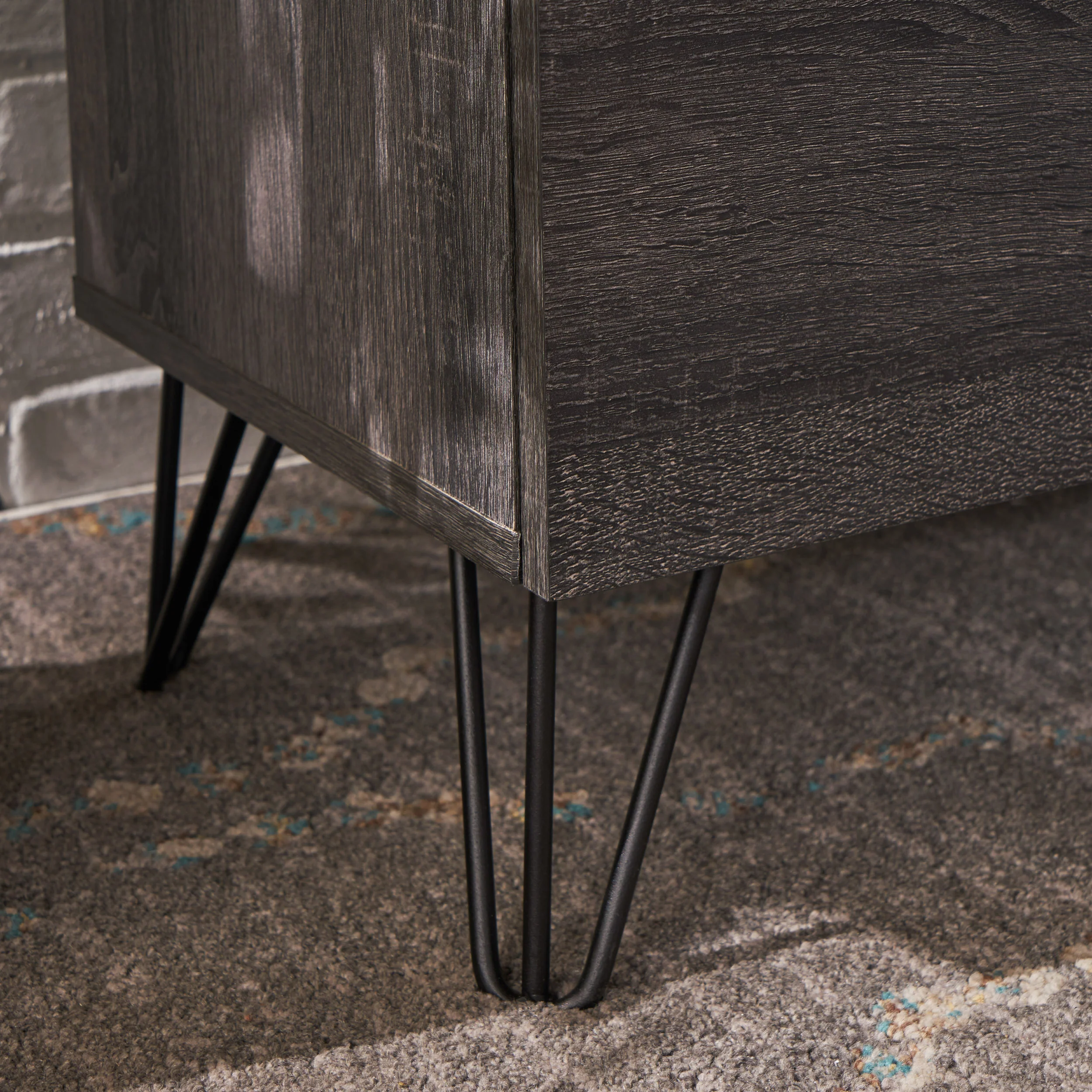 Annabelle Mid Century Modern Wine Rack Bar Cabinet - furnishings
