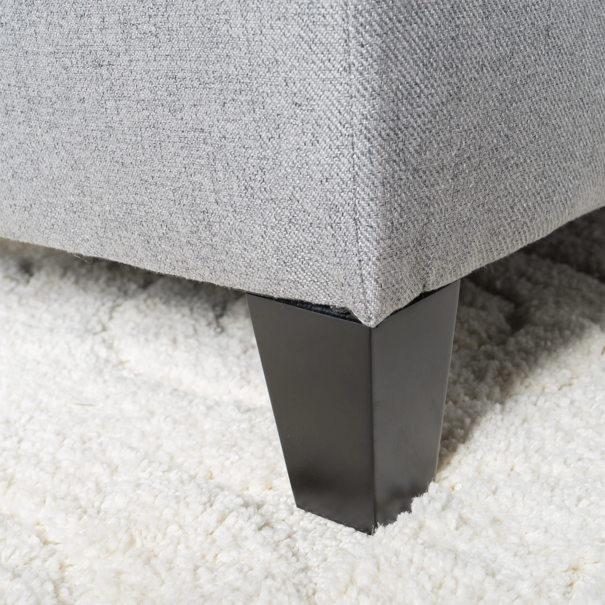 Clor Fabric Rectangle Storage Ottoman Bench - furnishings