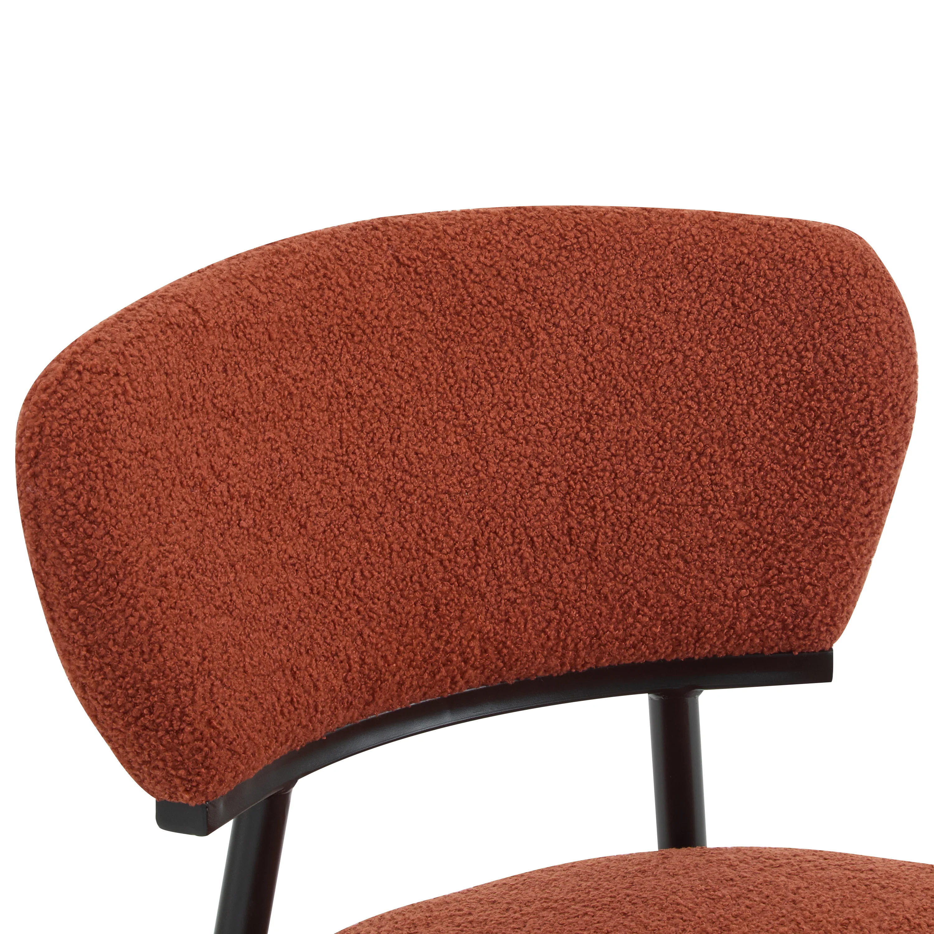Leandera Modern Upholstered Dining Chairs, Metal Frame, Set of 2 - furnishings