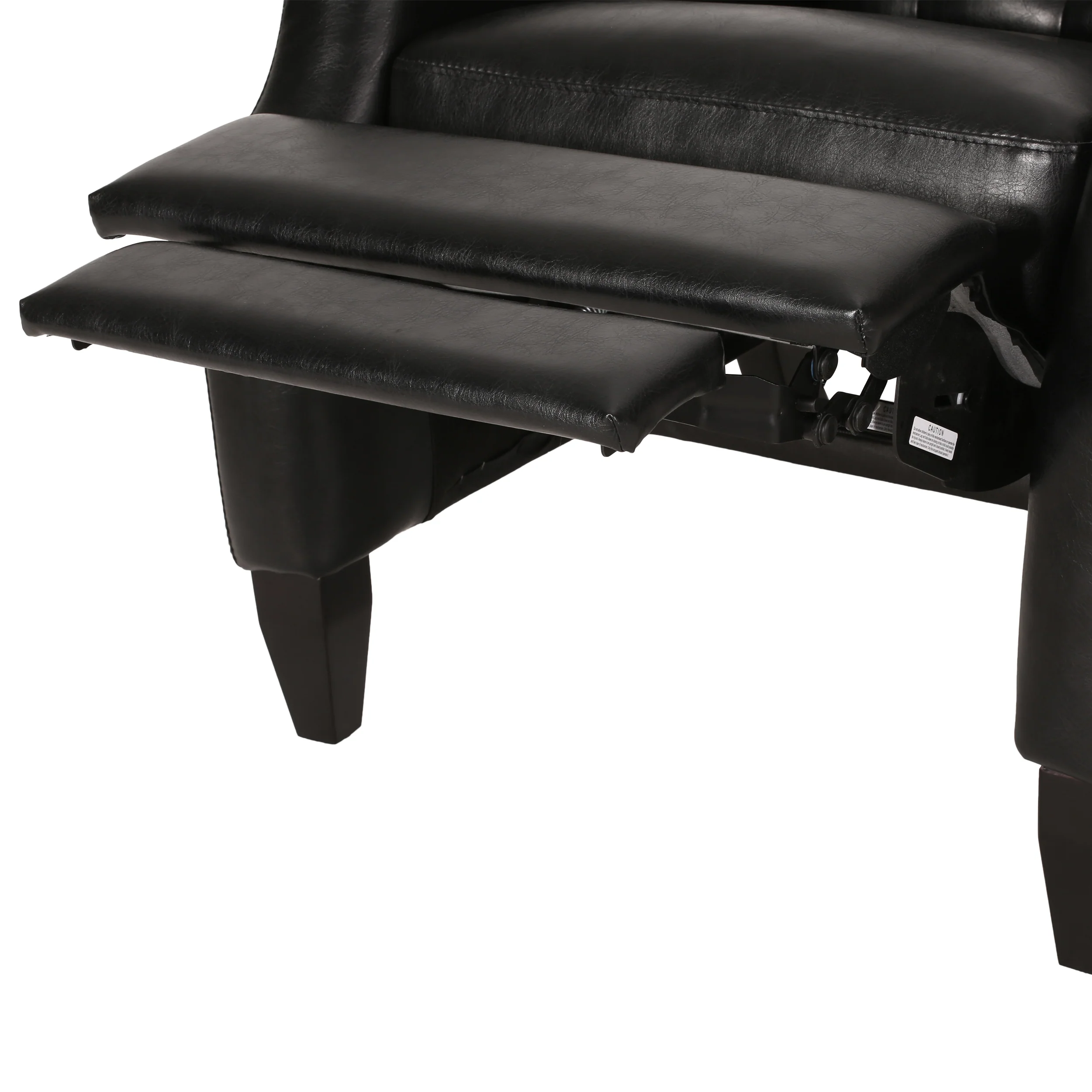 Loubar Contemporary Faux Leather Tufted Pushback Recliner - furnishings