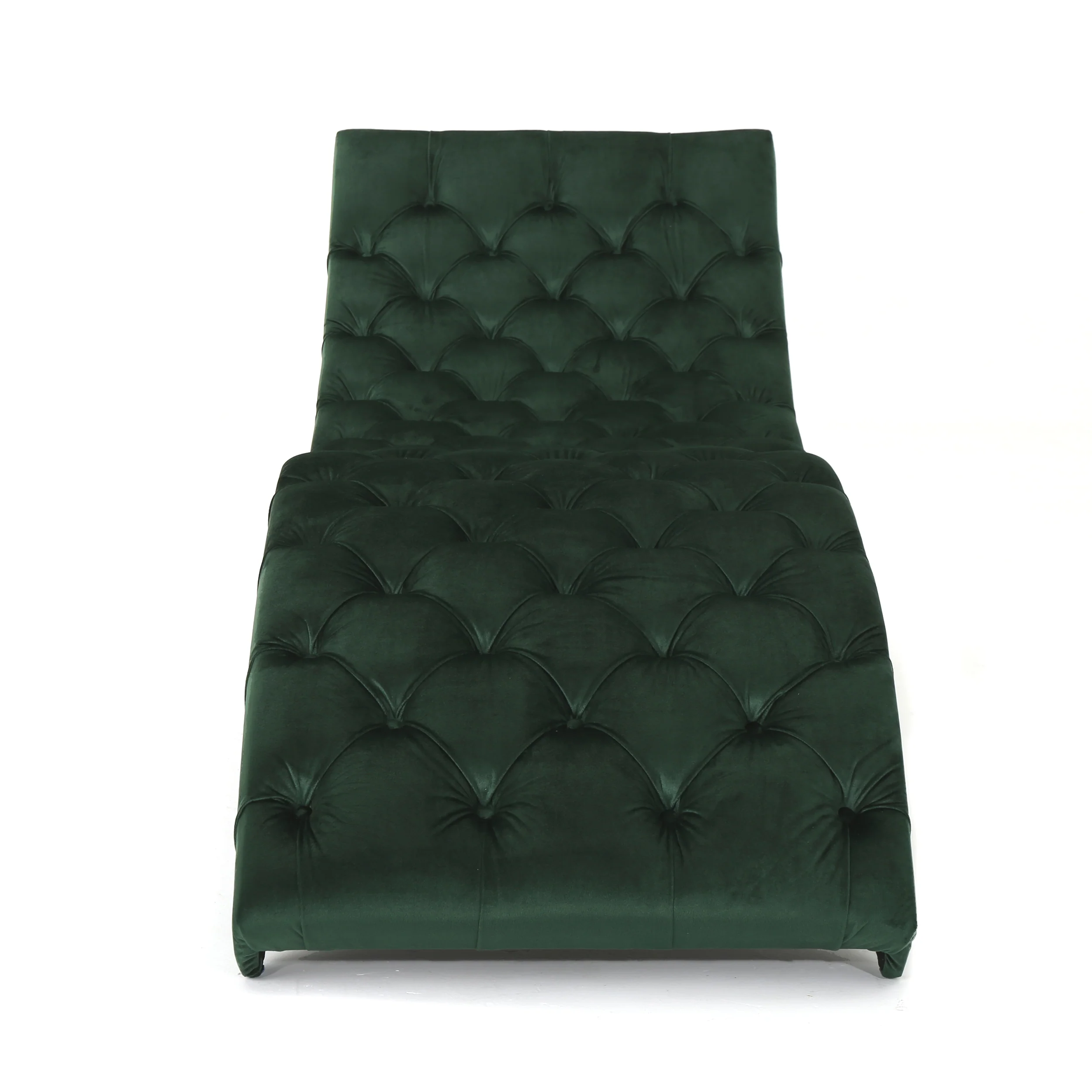 Grasby Tufted New Velvet Chaise Lounge - furnishings